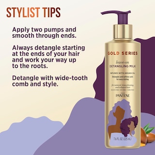 Foto 5 | Tratamiento Capilar Pantene Gold Series Desenredante Milk 225 Ml - Venta Internacional.