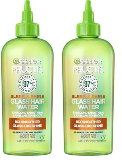 Foto 2 pulgar | Agua Para El Cabello Garnier Fructis Sleek & Shine, Vaso De 180 Ml, Paquete De 2 - Venta Internacional.