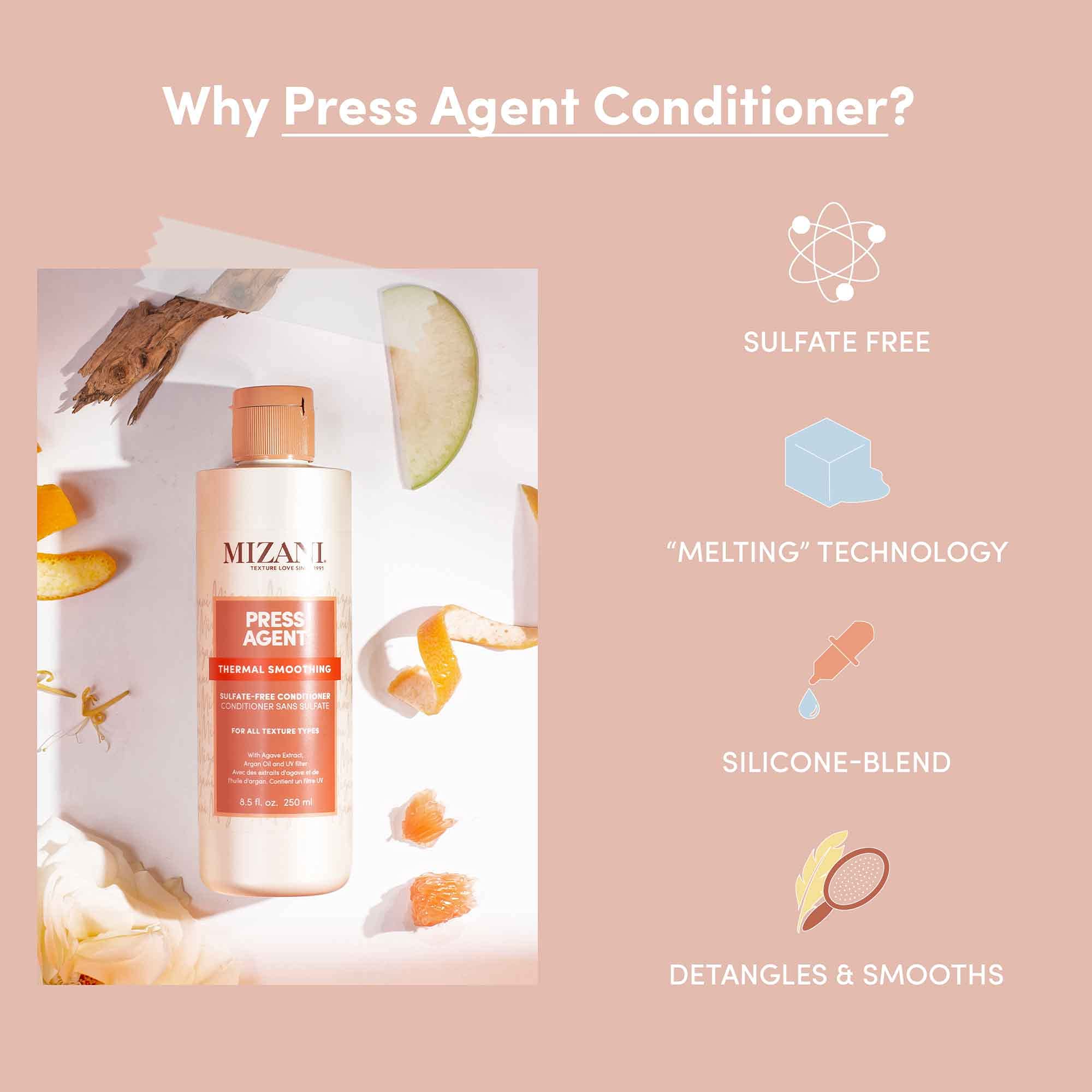 Foto 5 pulgar | Acondicionador Mizani Press Agent Thermal Suavizante 250 Ml - Venta Internacional.