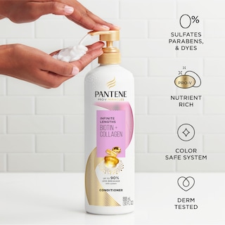 Foto 6 | Acondicionador Pantene Infinite Lengths Con Biotina Y Colágeno 880 Ml - Venta Internacional.