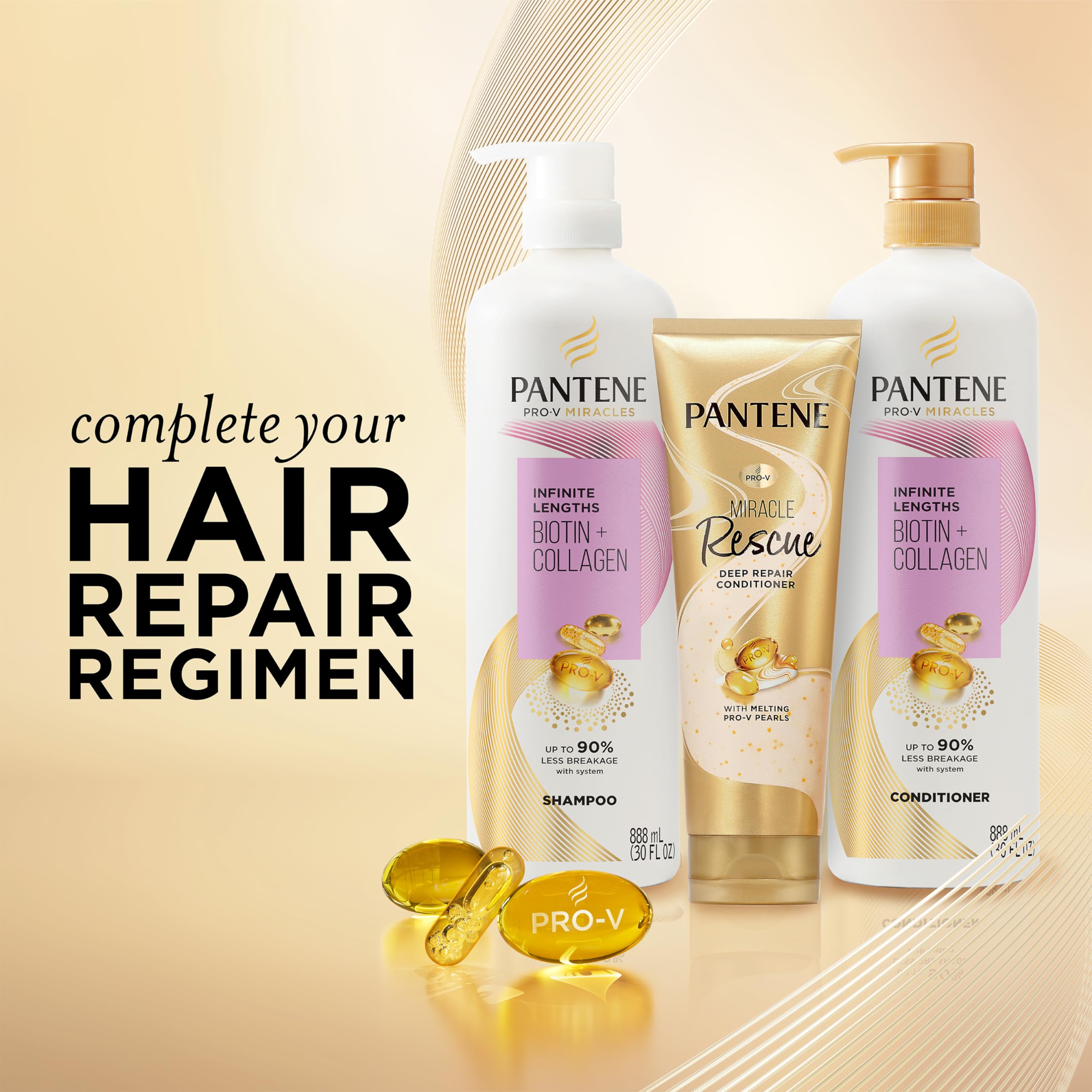 Foto 8 pulgar | Acondicionador Pantene Infinite Lengths Con Biotina Y Colágeno 880 Ml - Venta Internacional.