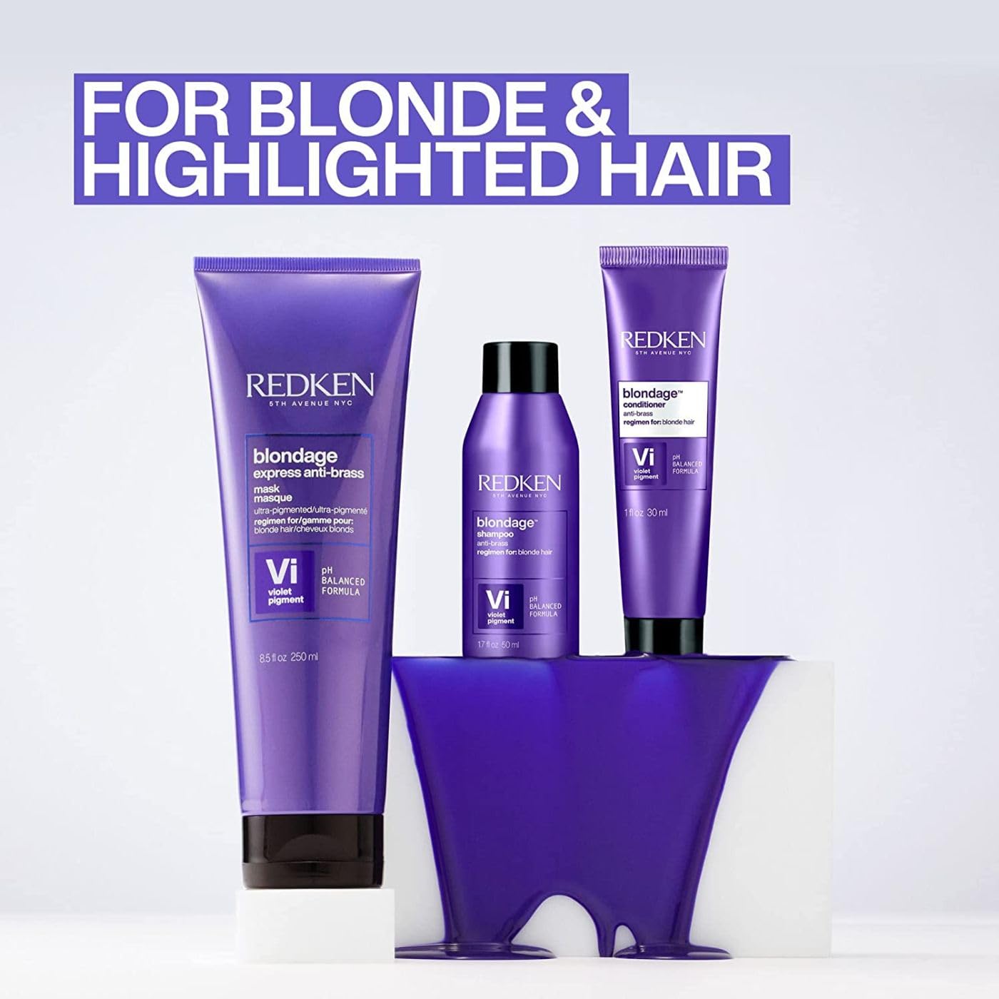 Foto 5 pulgar | Acondicionador Redken Color Extend Blondage Purple 300 Ml - Venta Internacional.