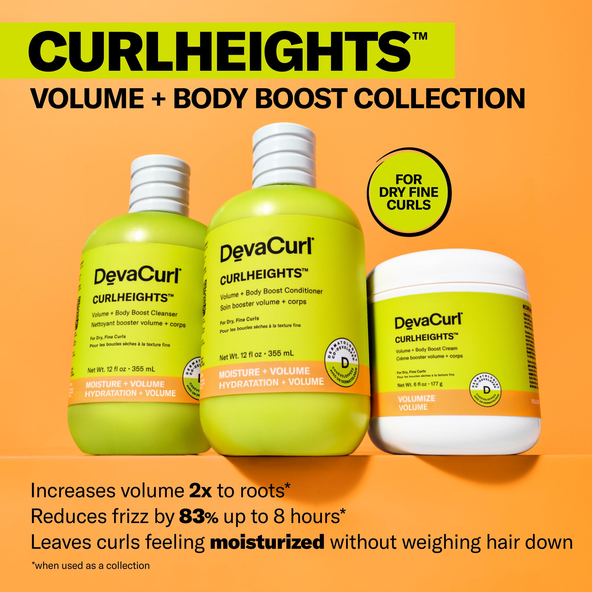 Foto 6 pulgar | Acondicionador Devacurl Curlheights Volume + Body Boost 360 Ml - Venta Internacional.