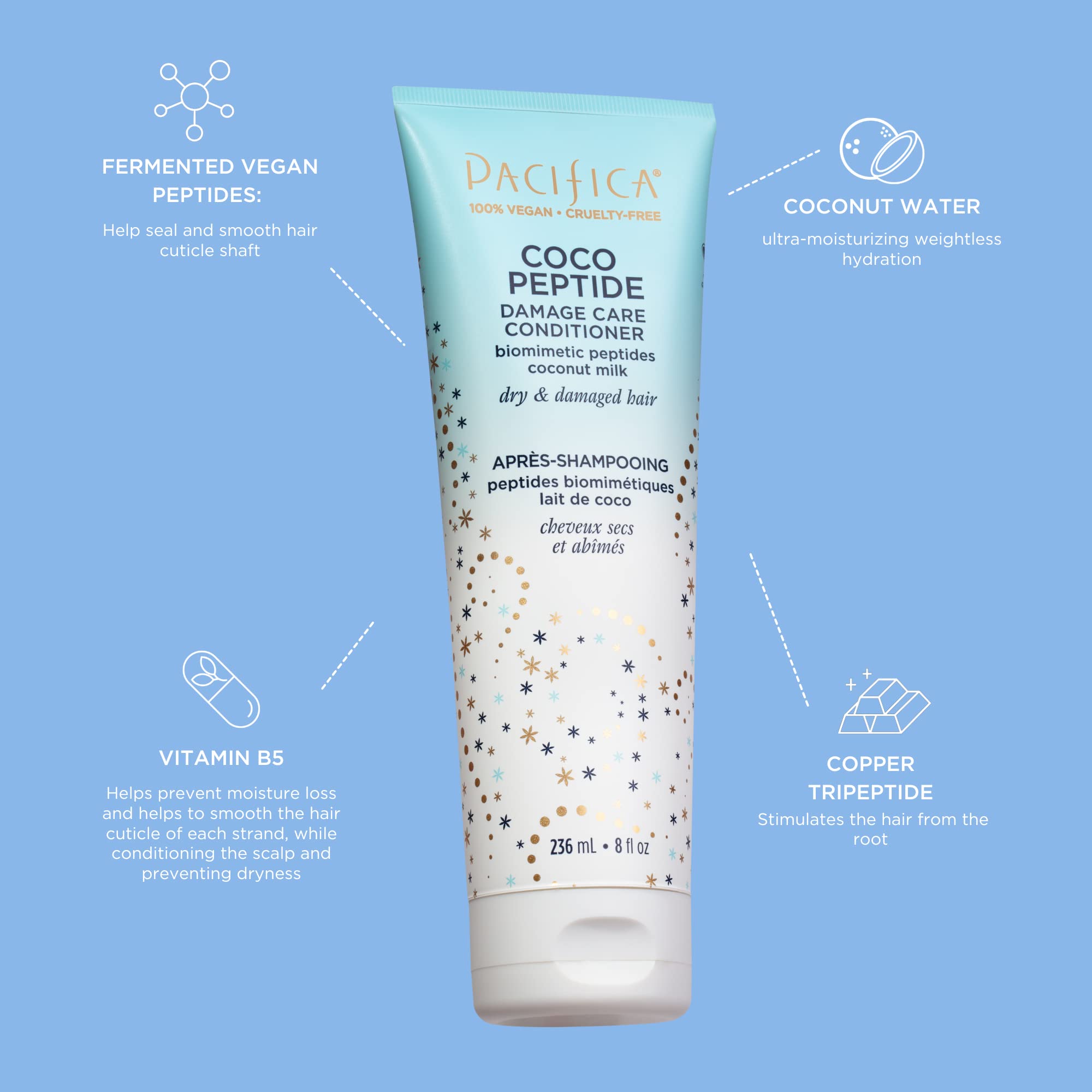 Foto 6 pulgar | Acondicionador Pacifica Beauty Coco Peptide Damage Care 240 Ml - Venta Internacional.