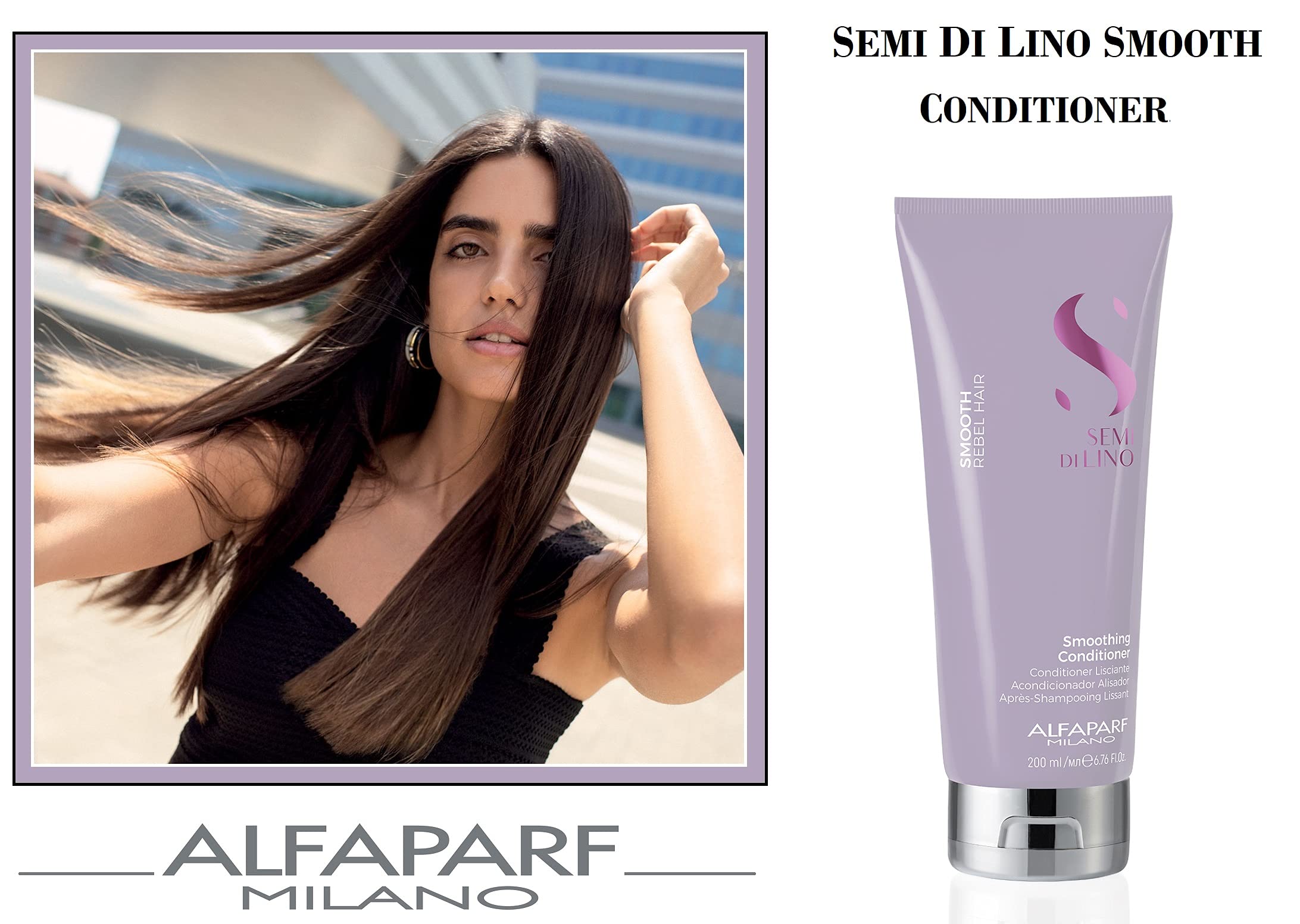 Foto 7 pulgar | Acondicionador Alfaparf Milano Semi Di Lino Smooth 200 Ml - Venta Internacional.