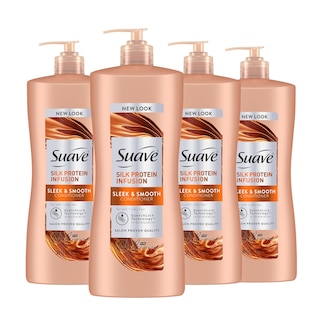 Foto 1 | Acondicionador Suave Silk Protein Infusion Sleek & Smooth 800 Ml X 4 - Venta Internacional.