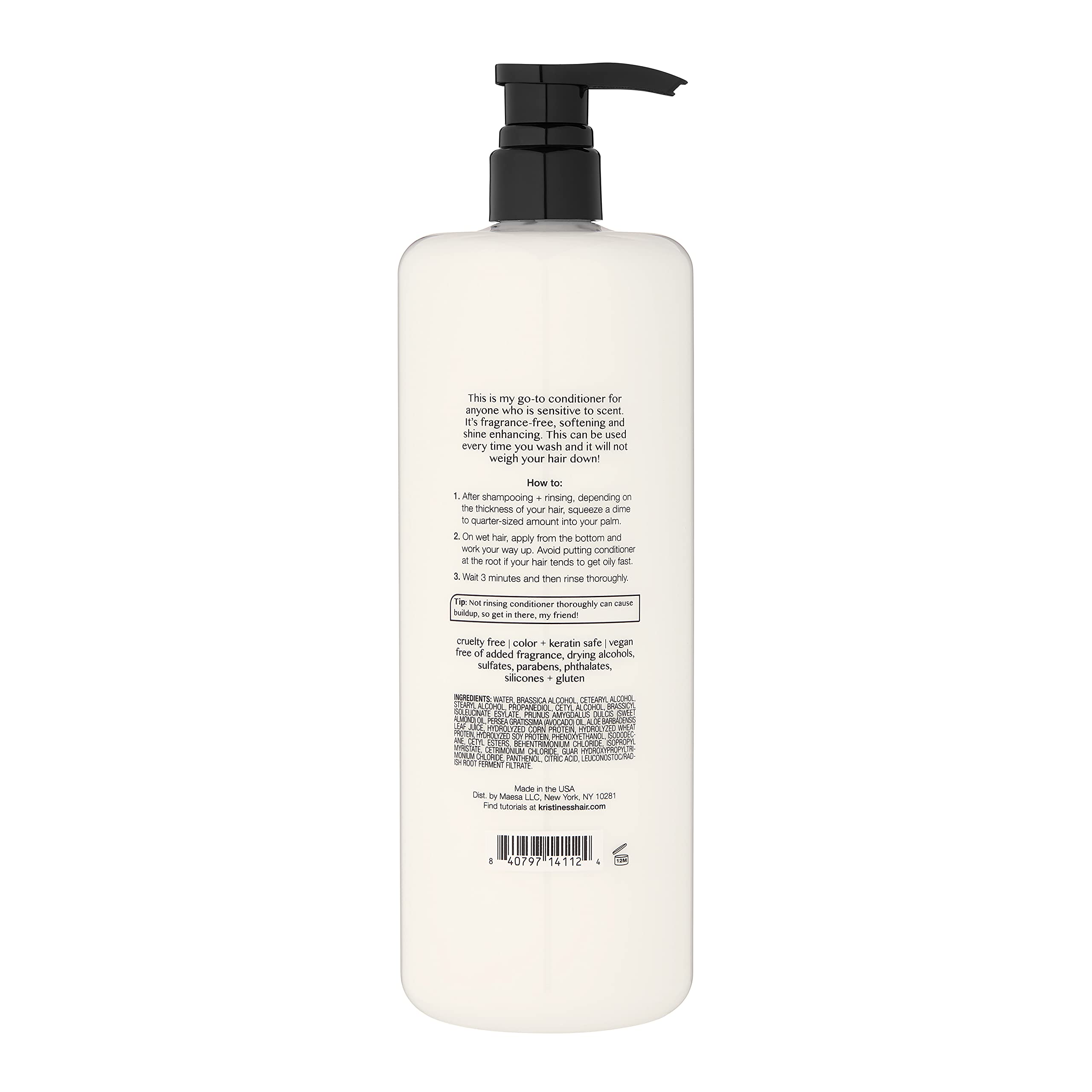 Foto 3 pulgar | Acondicionador Kristin Ess Fragrance Free Shine 1l - Venta Internacional.