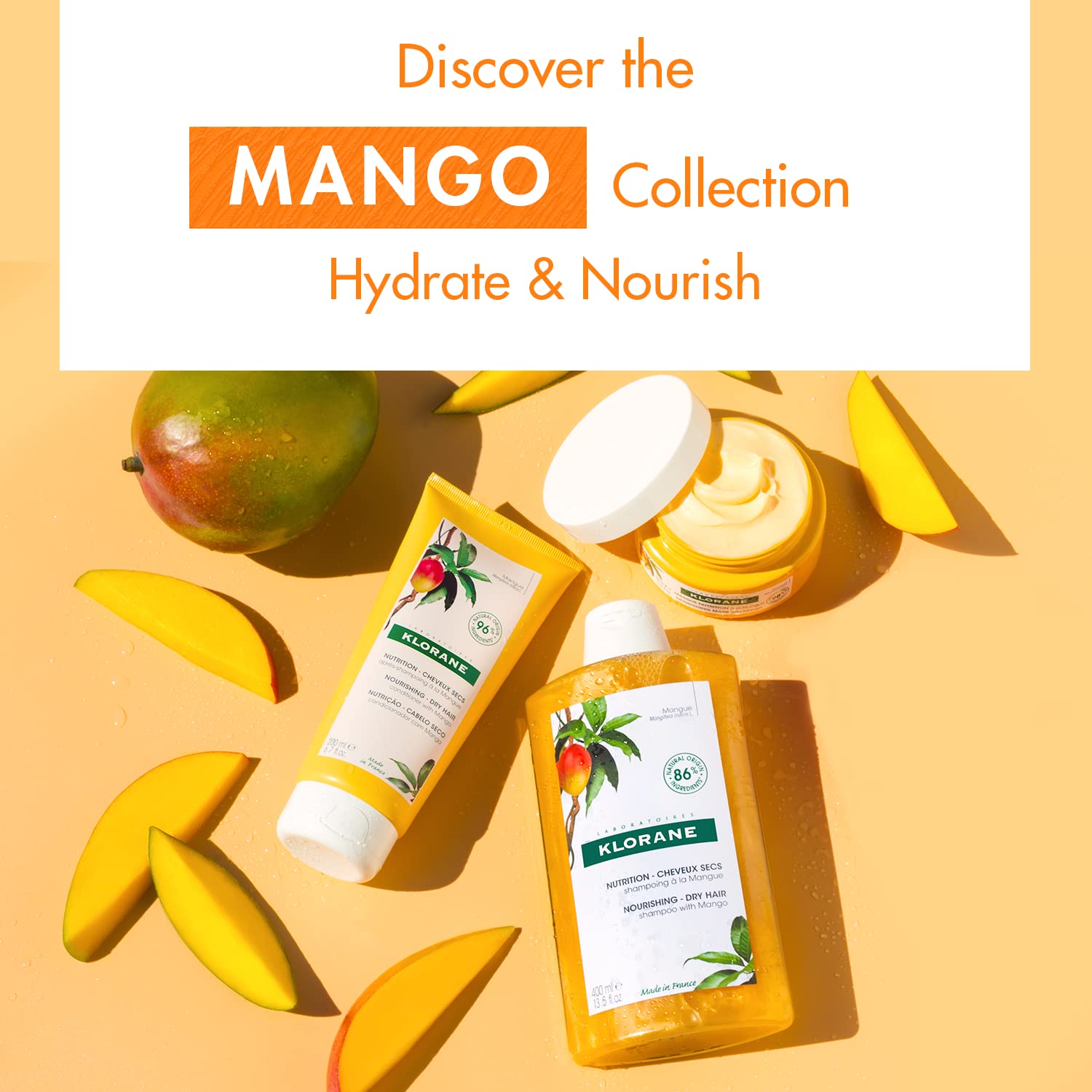 Foto 7 pulgar | Acondicionador Klorane Nourishing con Mantequilla de Mango 50 ml para Cabello Seco - Venta Internacional