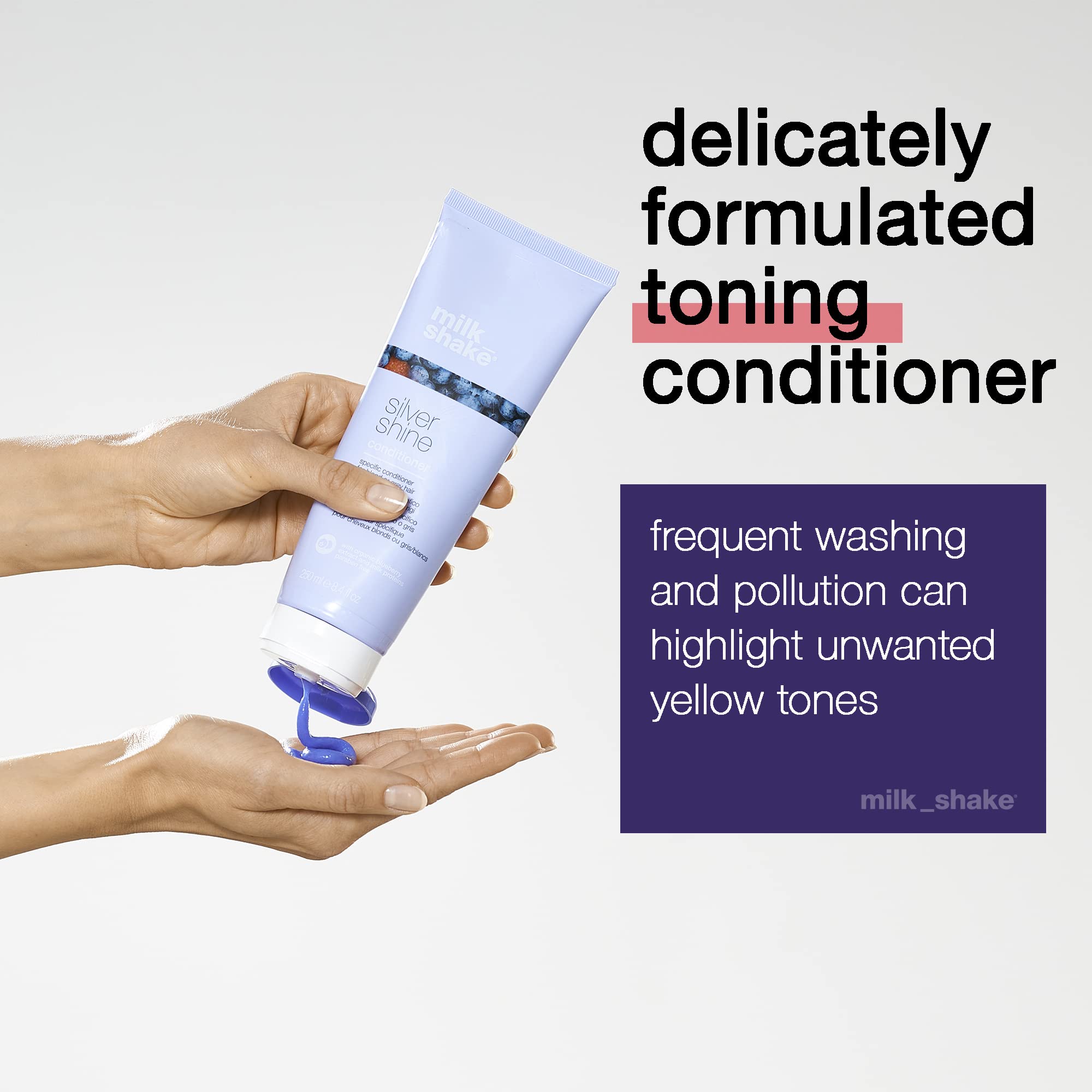 Foto 3 pulgar | Acondicionador Milk_shake Silver Shine Purple 50 Ml Para Cabello Rubio - Venta Internacional.