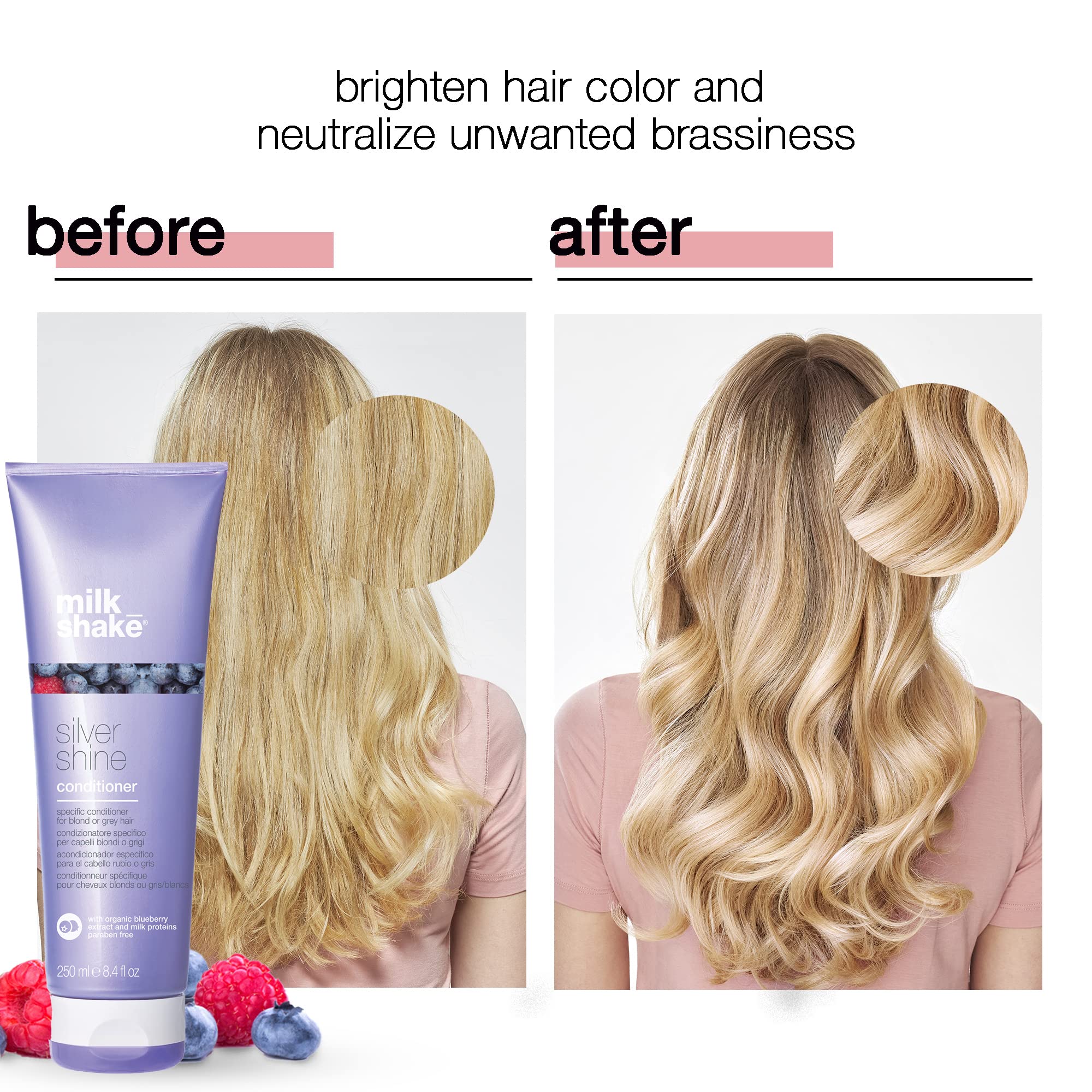 Foto 5 pulgar | Acondicionador Milk_shake Silver Shine Purple 50 Ml Para Cabello Rubio - Venta Internacional.