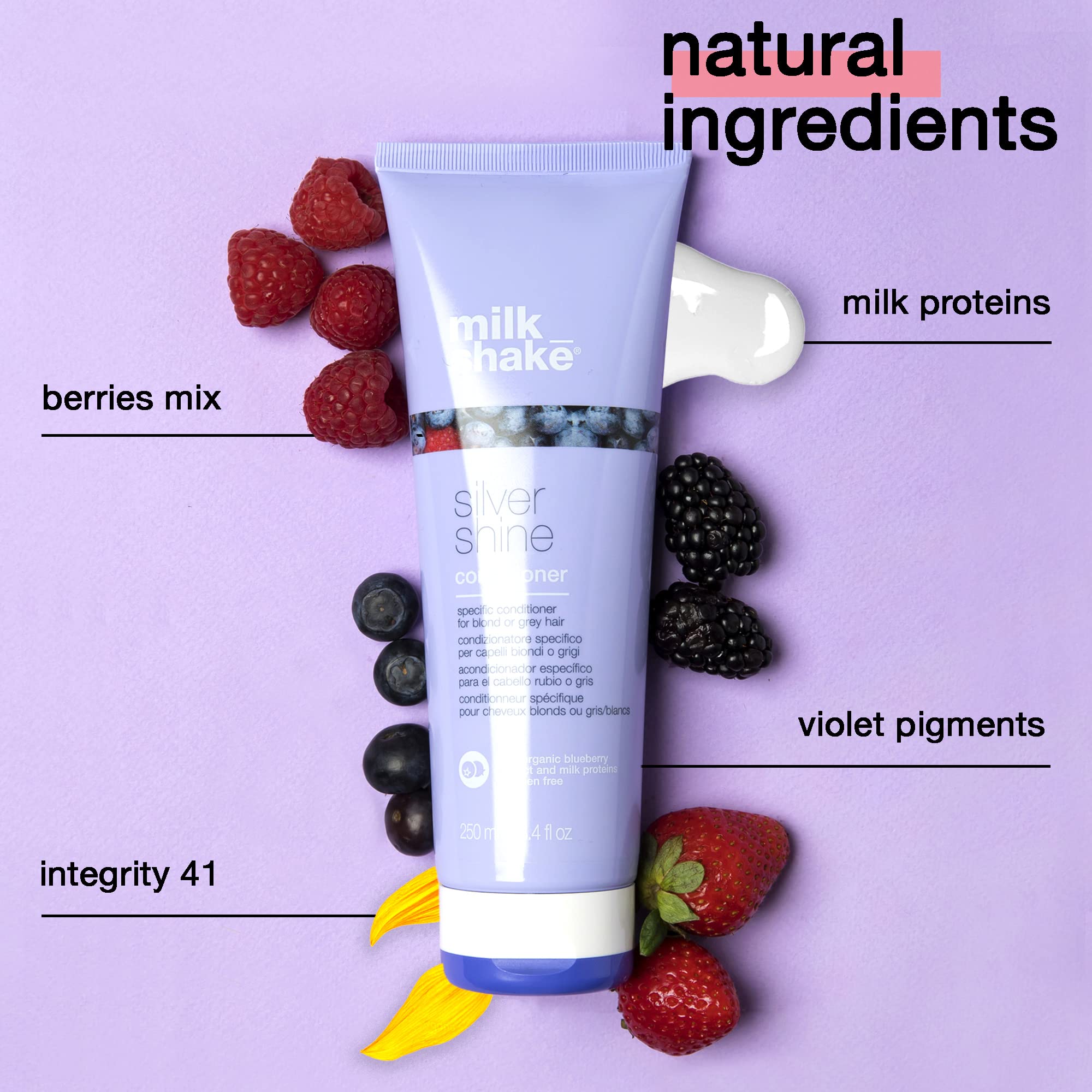 Foto 7 pulgar | Acondicionador Milk_shake Silver Shine Purple 50 Ml Para Cabello Rubio - Venta Internacional.
