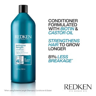 Foto 3 | Acondicionador Redken Extreme Length Con Biotina Y Aceite De Ricino - Venta Internacional.