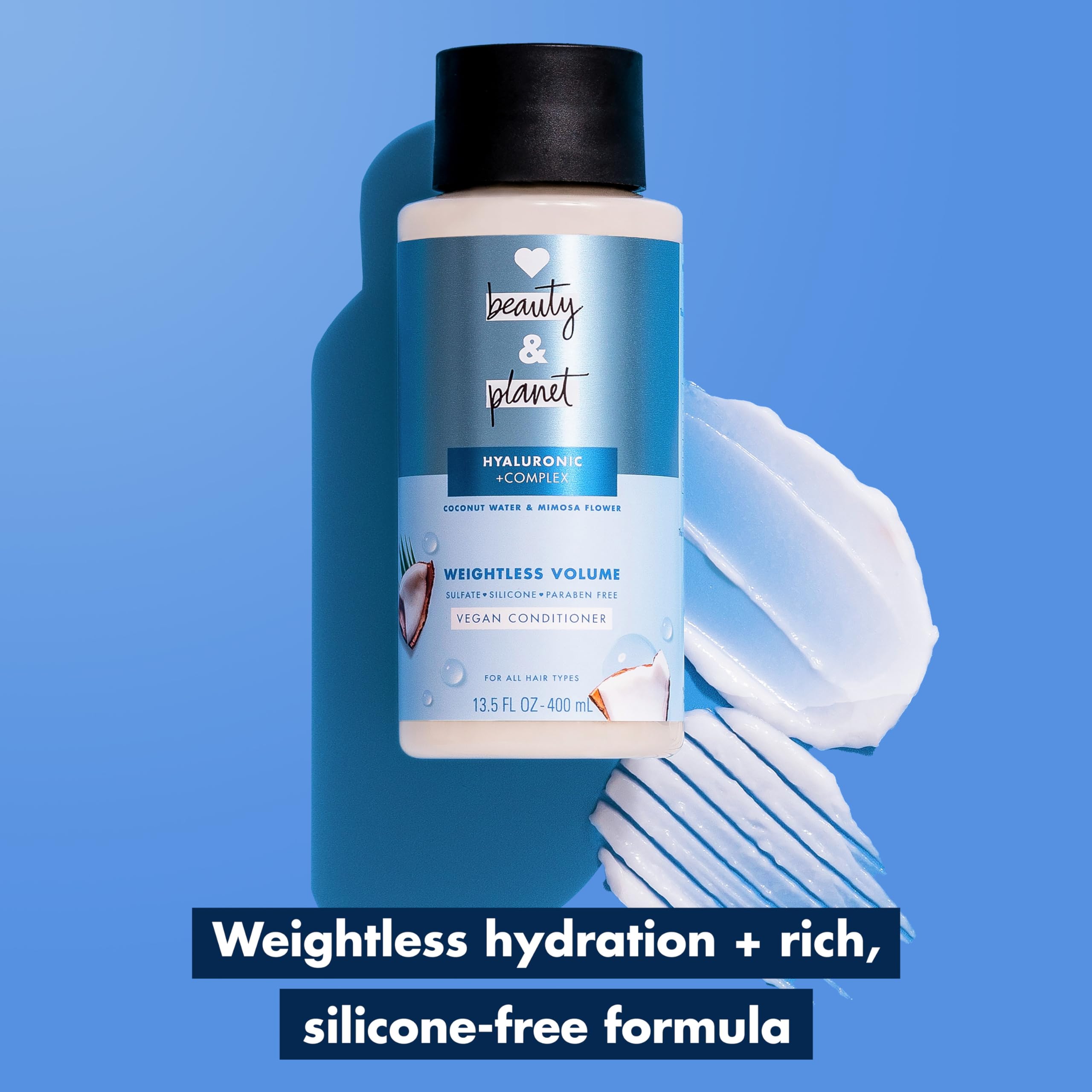 Foto 3 pulgar | Acondicionador Love Beauty And Planet Weightless Volume 400 Ml - Venta Internacional.