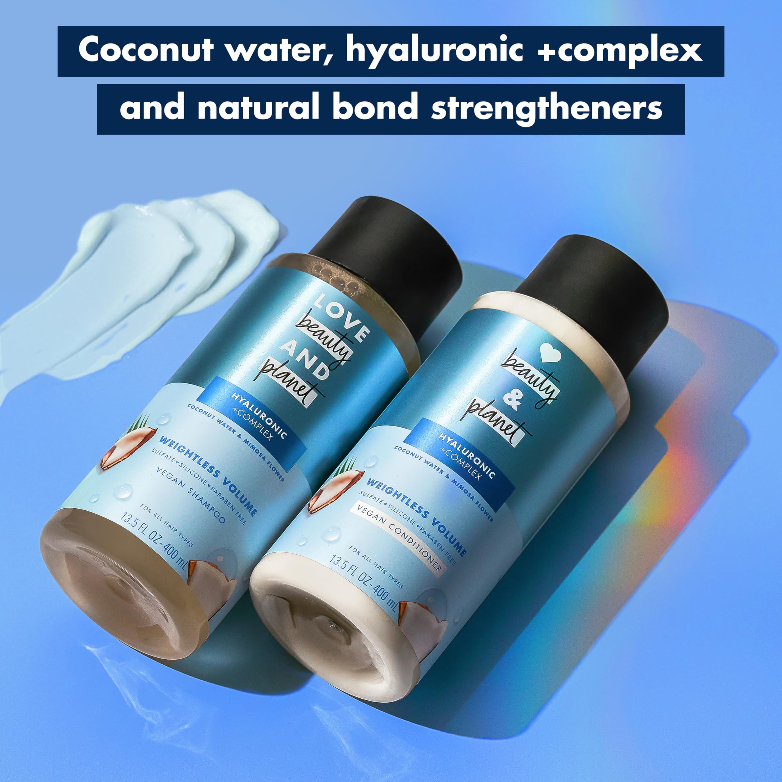 Foto 6 pulgar | Acondicionador Love Beauty And Planet Weightless Volume 400 Ml - Venta Internacional.