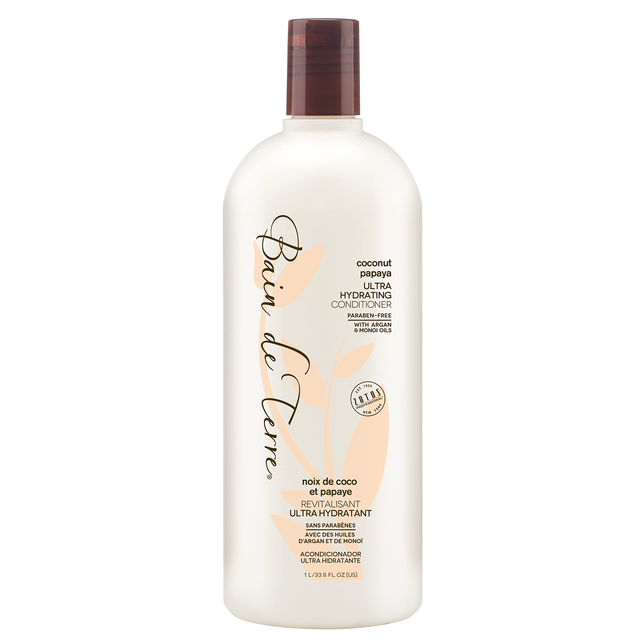 Acondicionador Bain De Terre, Ultra Hidratante, Coco Y Papaya, 1 Litro - Venta Internacional.