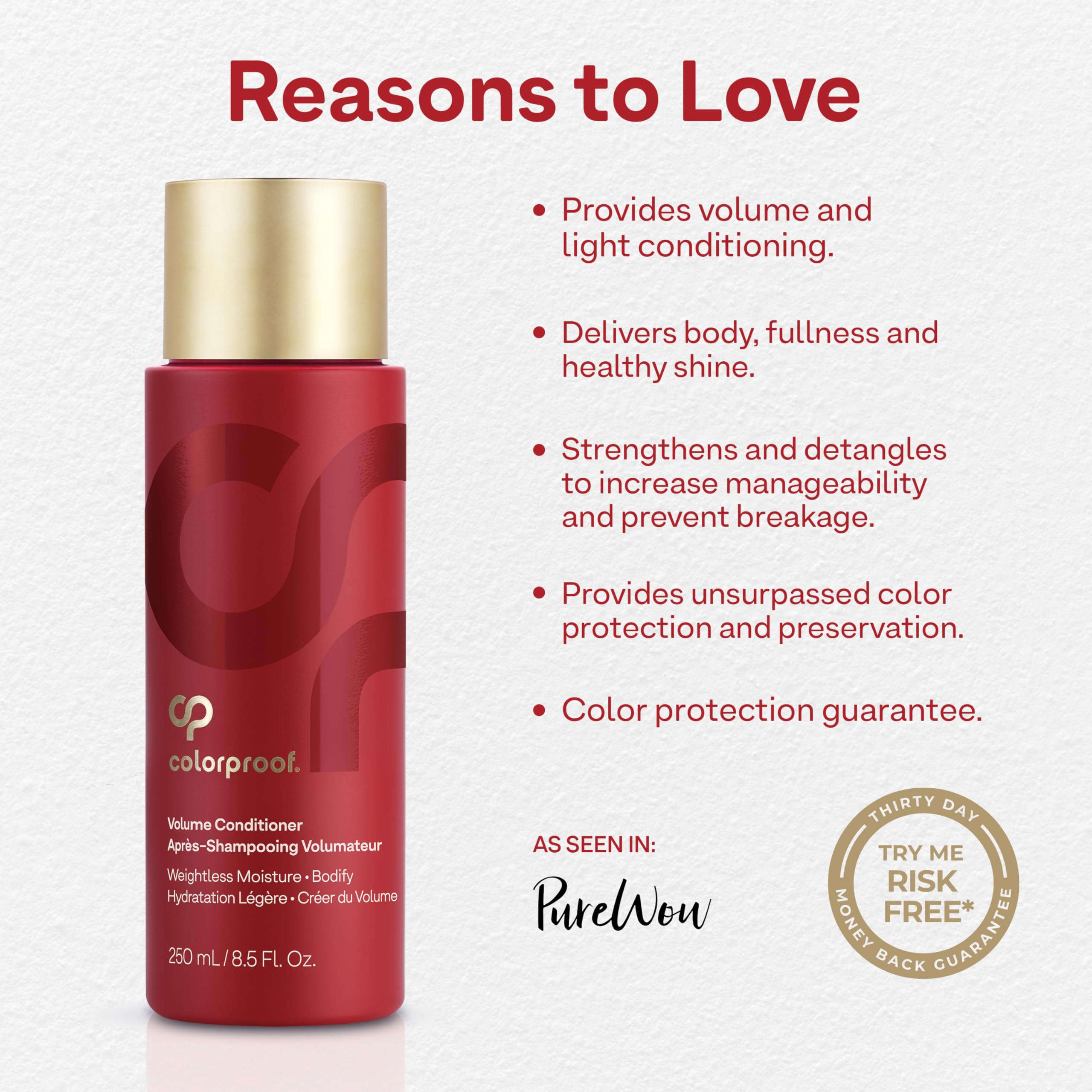 Foto 4 pulgar | Acondicionador Colorproof Volume 250 Ml Sin Sulfatos Para Mujeres - Venta Internacional.