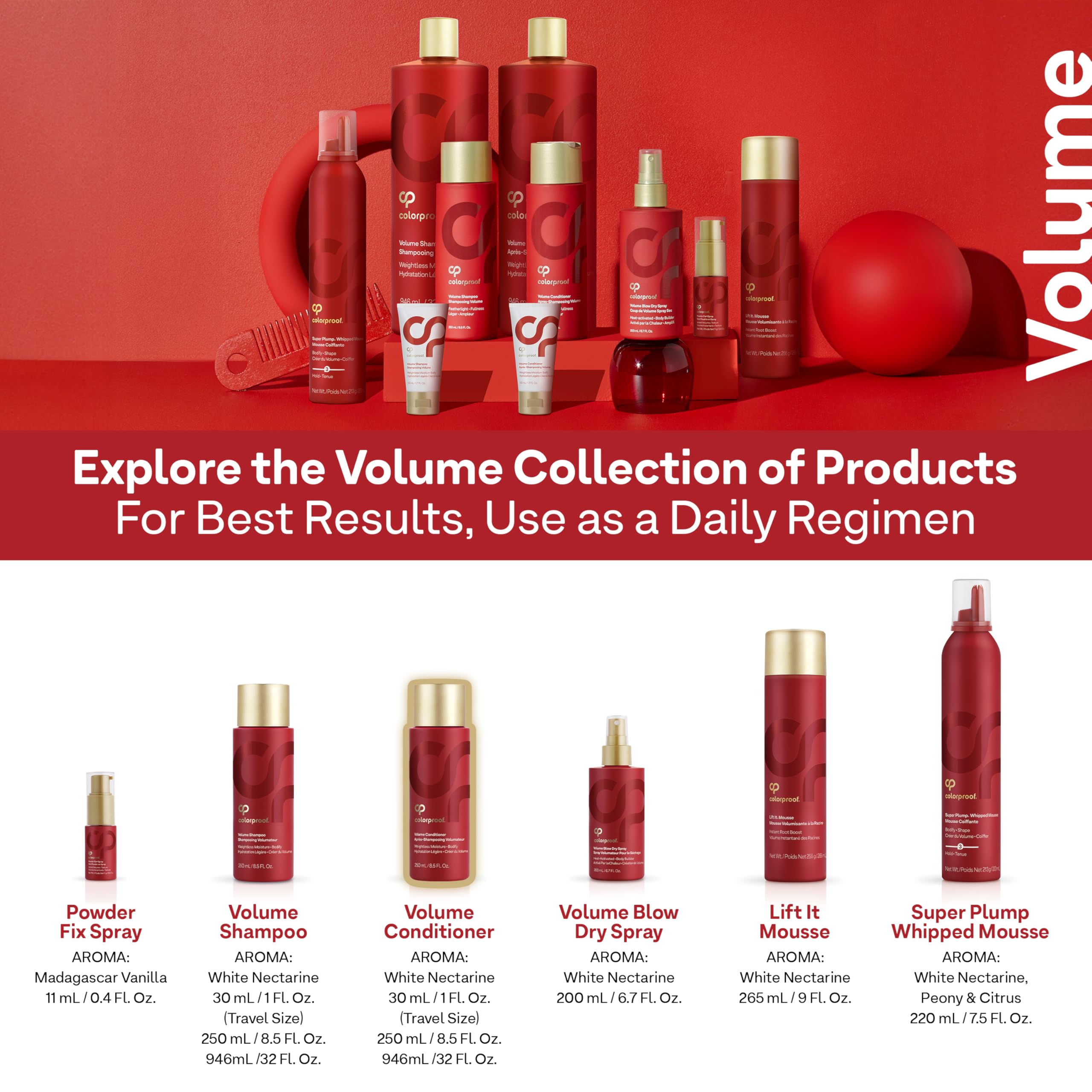 Foto 7 pulgar | Acondicionador Colorproof Volume 250 Ml Sin Sulfatos Para Mujeres - Venta Internacional.