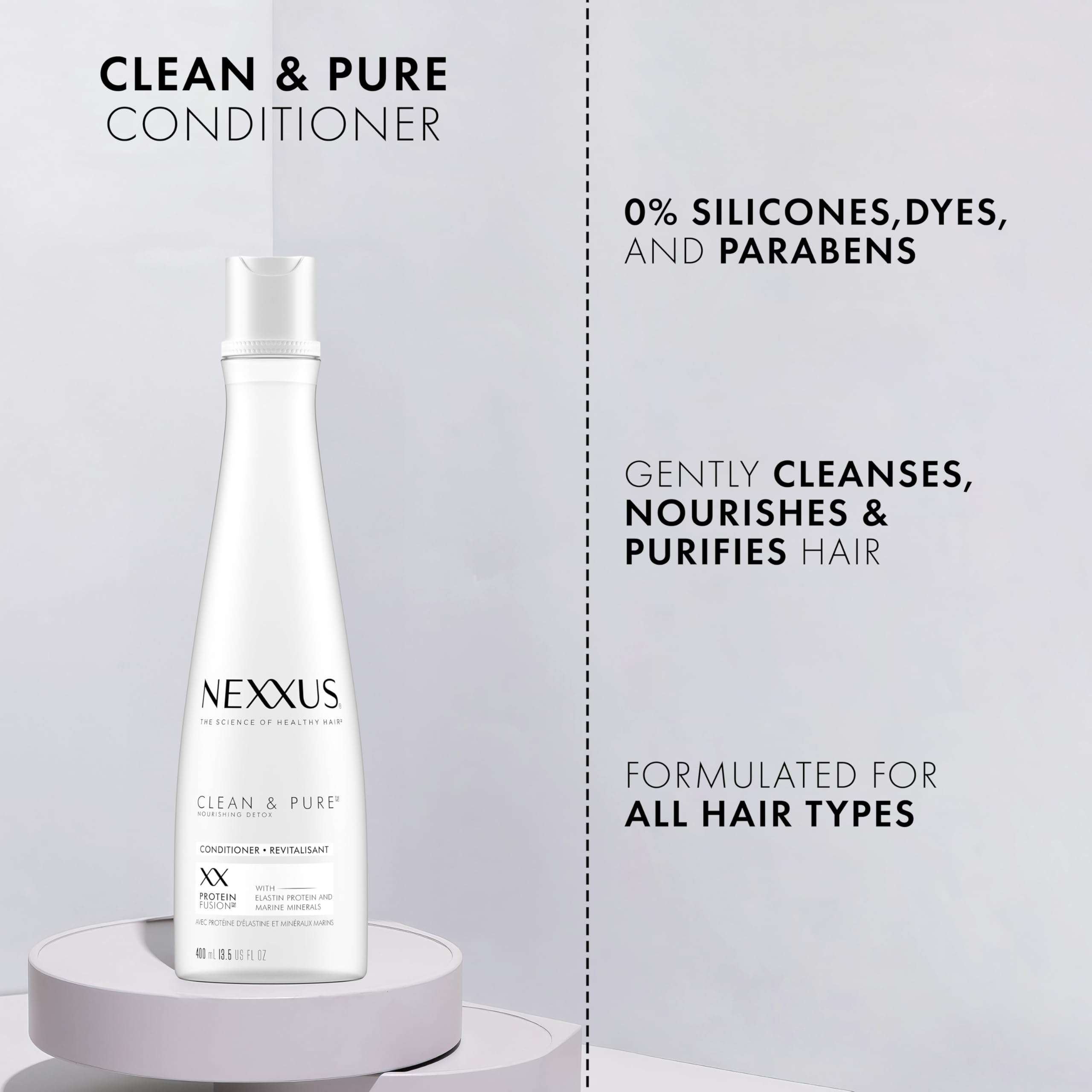 Foto 2 | Acondicionador Nexxus Clean And Pure Con Proteinfusion 400 Ml - Venta Internacional.