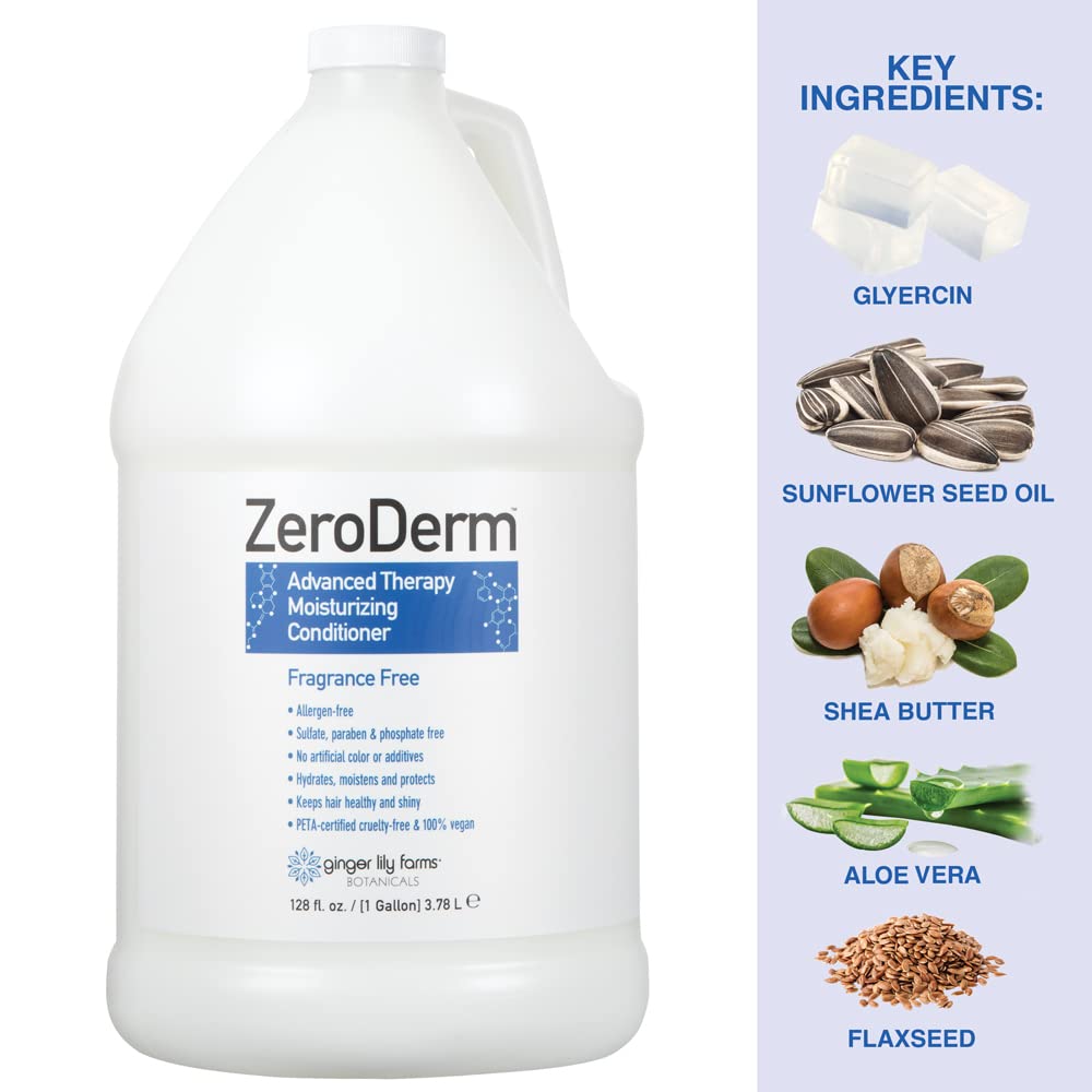 Foto 5 pulgar | Acondicionador Ginger Lily Farms Zeroderm, 1 Galón, 1280 Ml, Vegano - Venta Internacional.