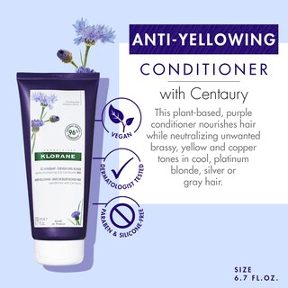 Foto 2 | Acondicionador Klorane Purple Centaury A Base De Plantas, 200 Ml - Venta Internacional.
