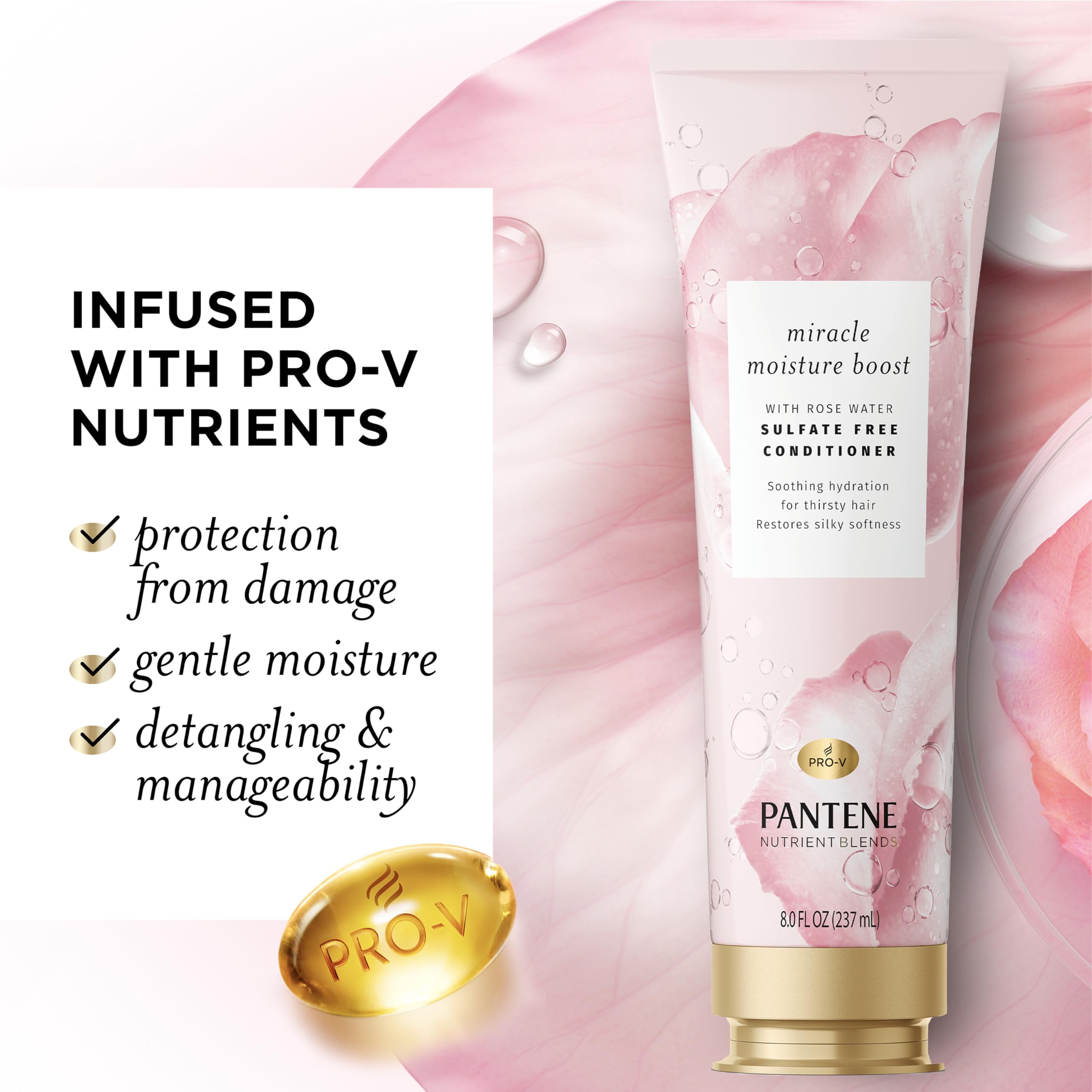 Foto 3 pulgar | Acondicionador Pantene Nutrient Blends Miracle Moisture Boost - Venta Internacional.