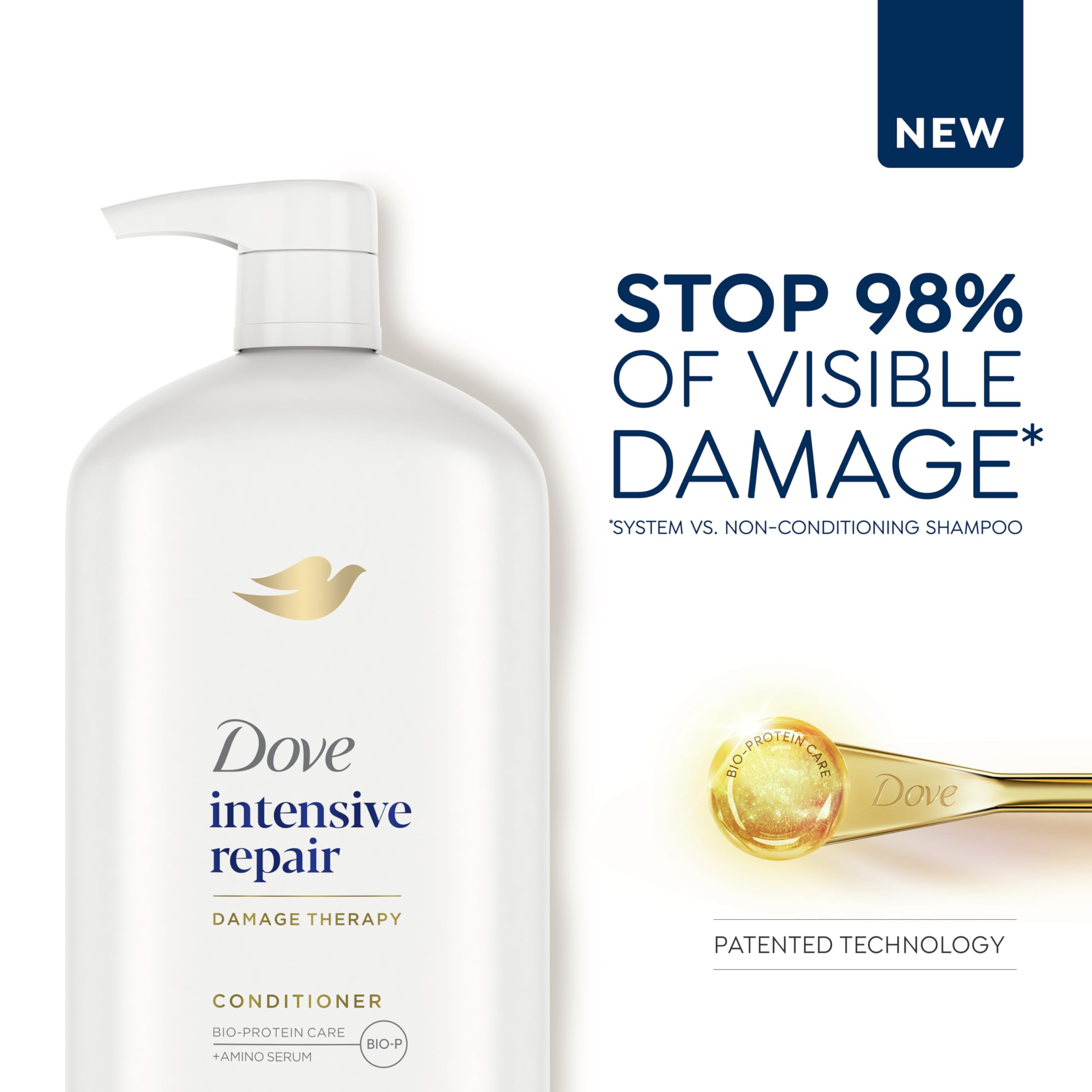 Foto 2 | Acondicionador Dove Intensive Repair Para Cabello Dañado 900 Ml (x4) - Venta Internacional.