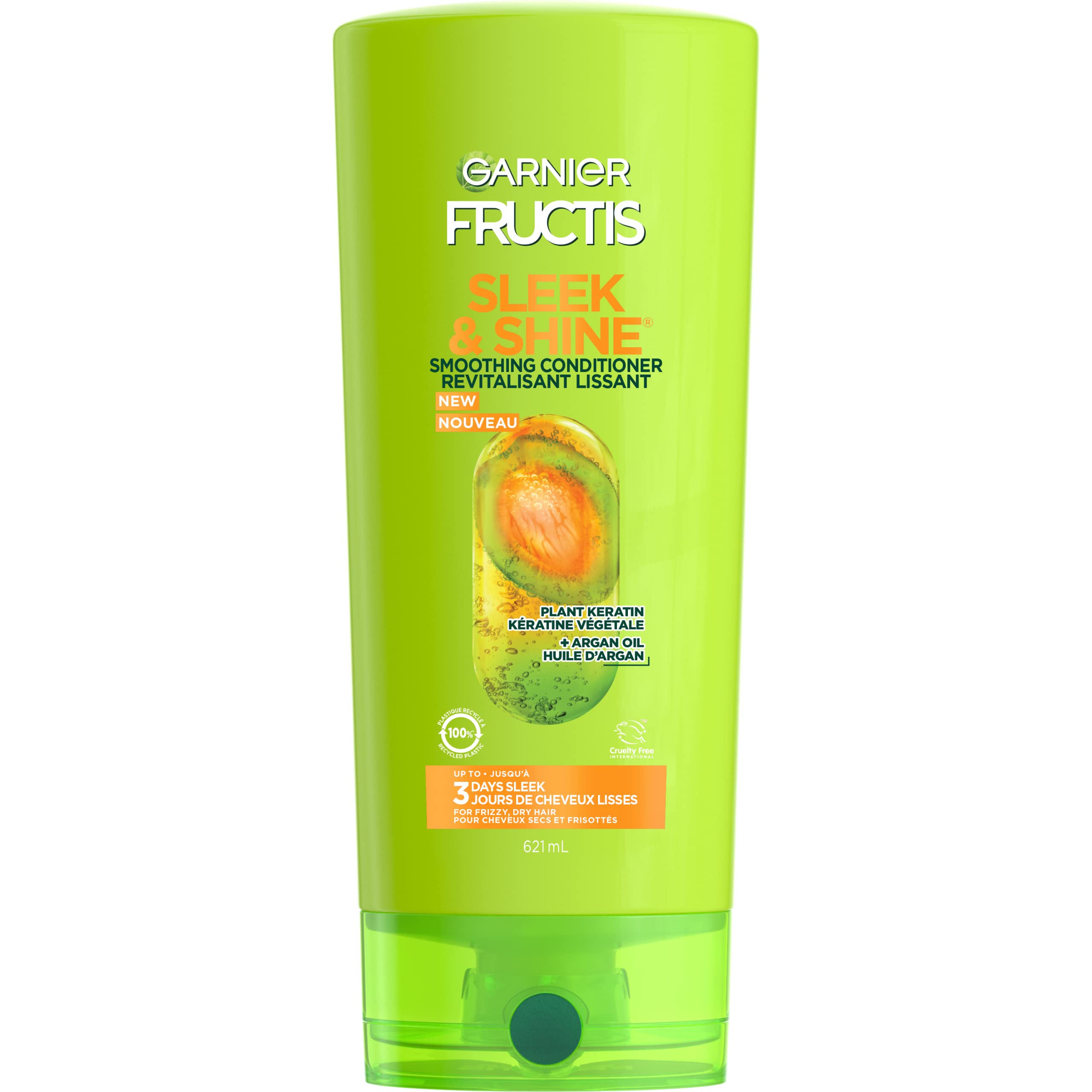 Acondicionador Garnier Fructis Sleek And Shine 620 Ml - Venta Internacional.