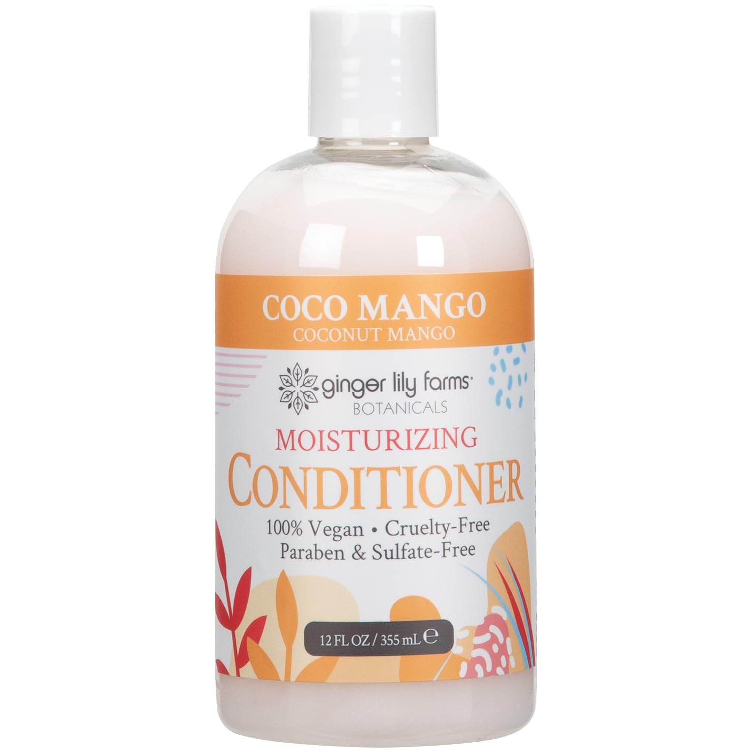 Acondicionador Hidratante Ginger Lily Farms, Coco Y Mango, 360 Ml - Venta Internacional.