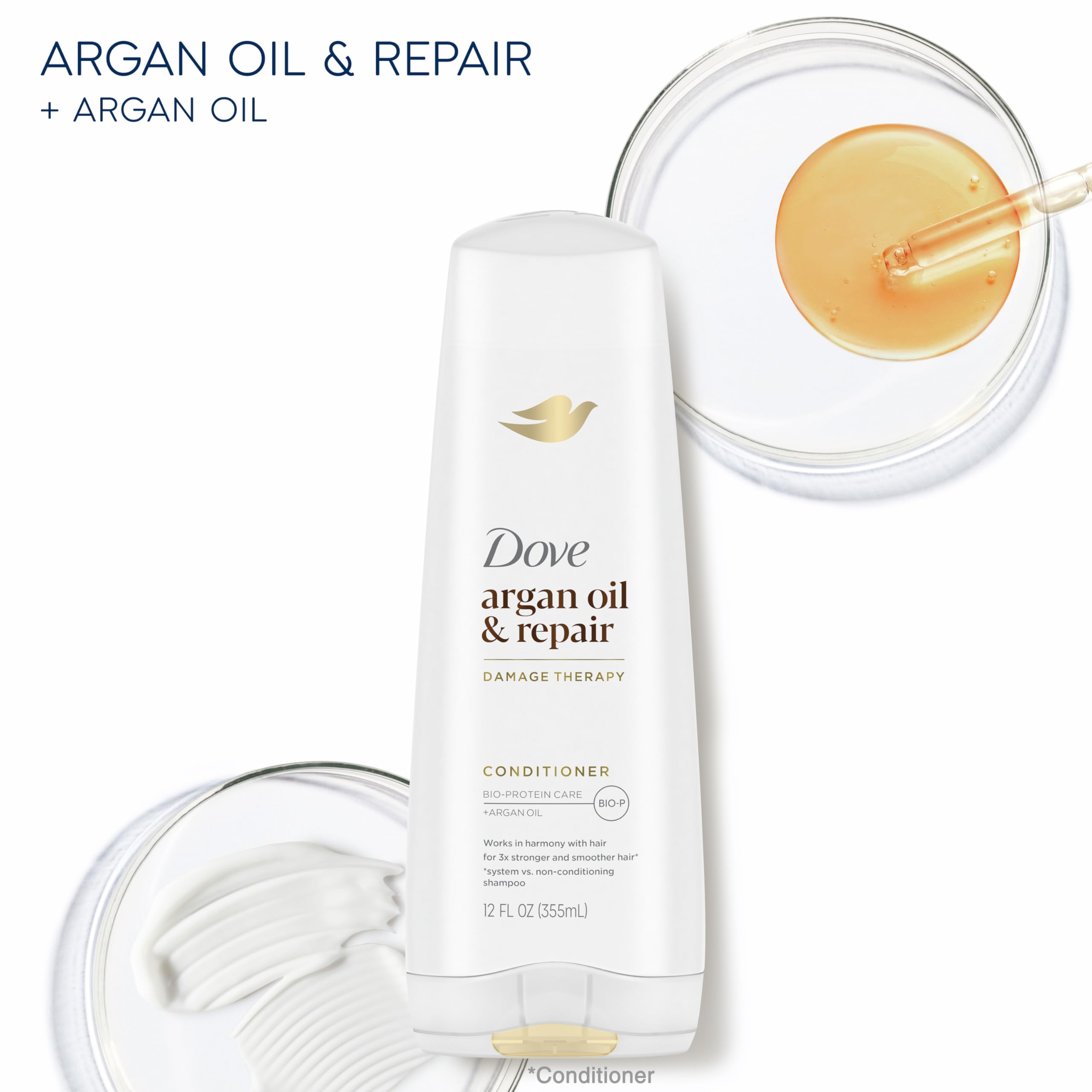 Foto 5 pulgar | Acondicionador Dove Con Aceite De Argán Y Reparación De Daños, 300 Ml, 92% Natural - Venta Internacional.