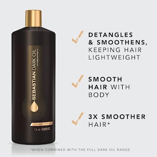 Foto 3 | Acondicionador Sebastian Dark Oil Lightweight, 1 Litro, Con Jojoba Y Argán - Venta Internacional.