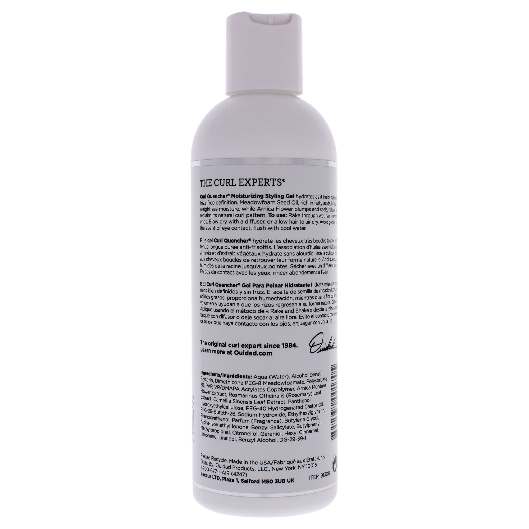 Foto 2 pulgar | Gel De Peinado Ouidad Curl Quencher Hidratante 250 Ml - Venta Internacional.