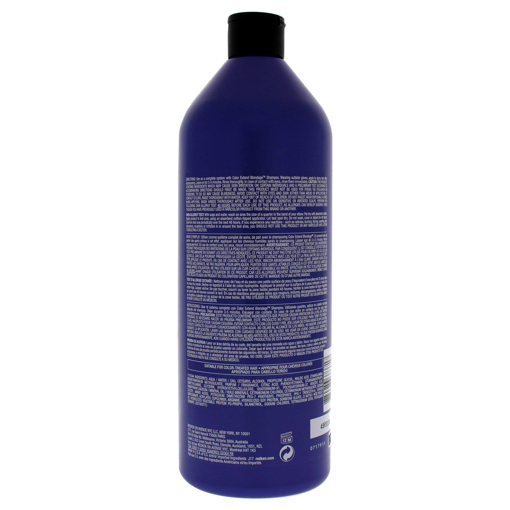 Foto 3 pulgar | Acondicionador Redken Blondage Color Depositing Purple 1l - Venta Internacional.