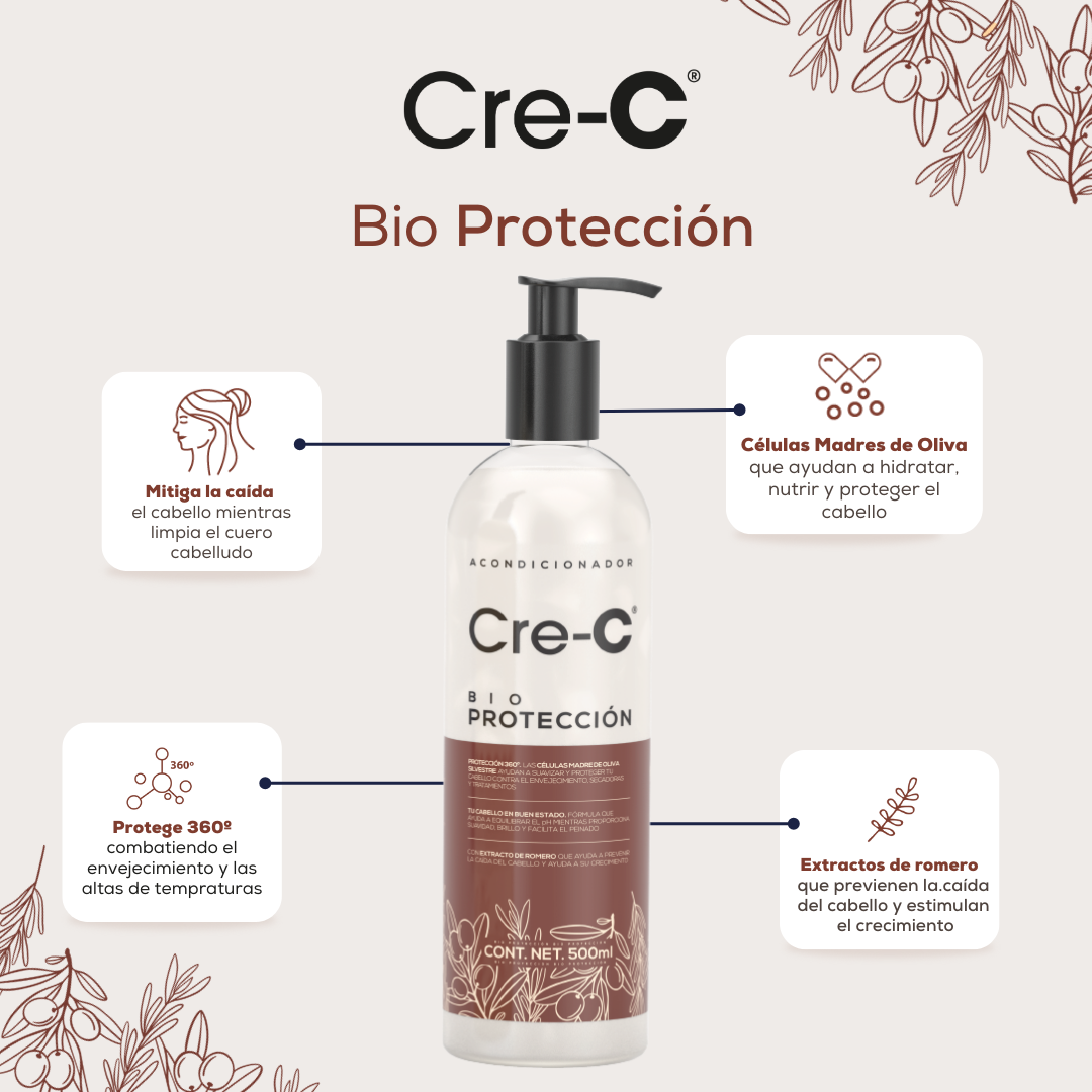 Foto 5 pulgar | Acondicionador Cre-c Bio Protección 1l