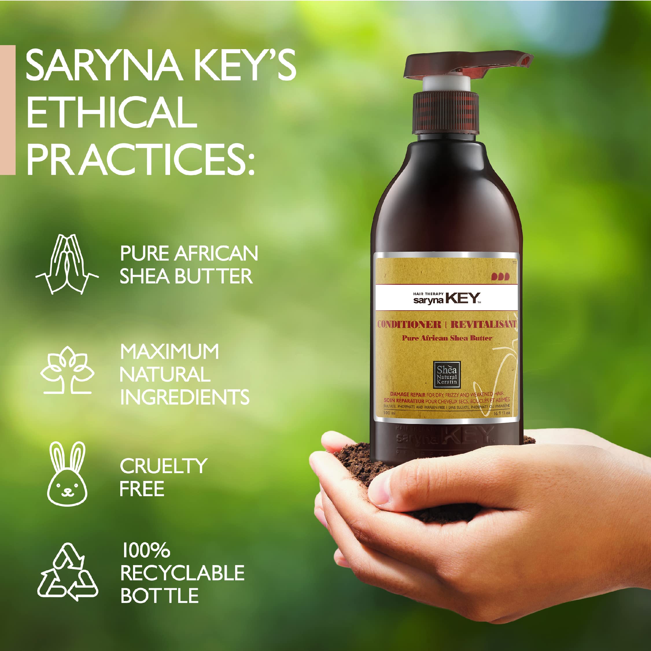 Foto 7 pulgar | Acondicionador Saryna Key Damage Repair con Manteca de Karité 500 Ml - Venta Internacional