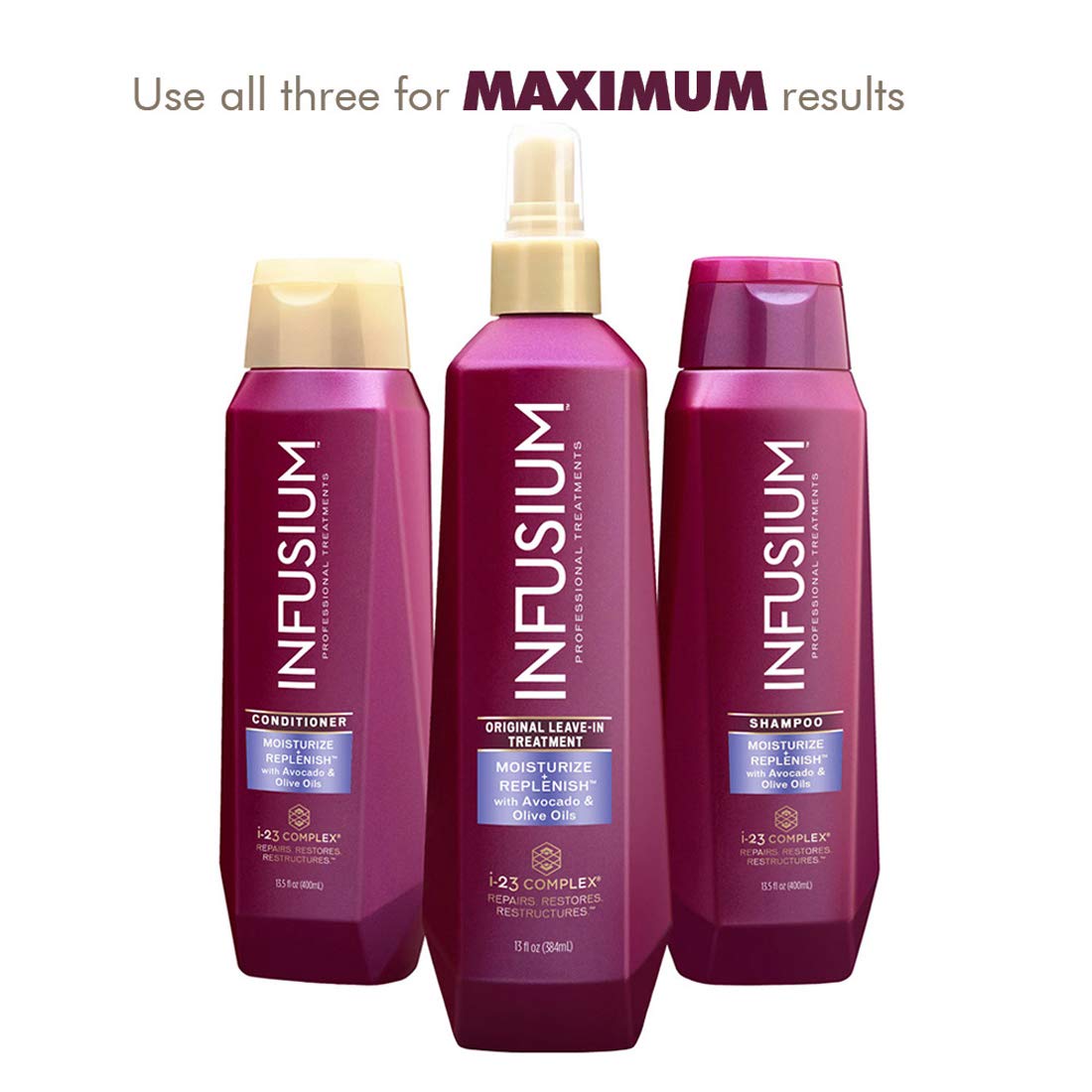 Foto 5 pulgar | Acondicionador Para El Cabello Infusium Hidrata Y Repone 400 Ml Para Mujeres - Venta Internacional.