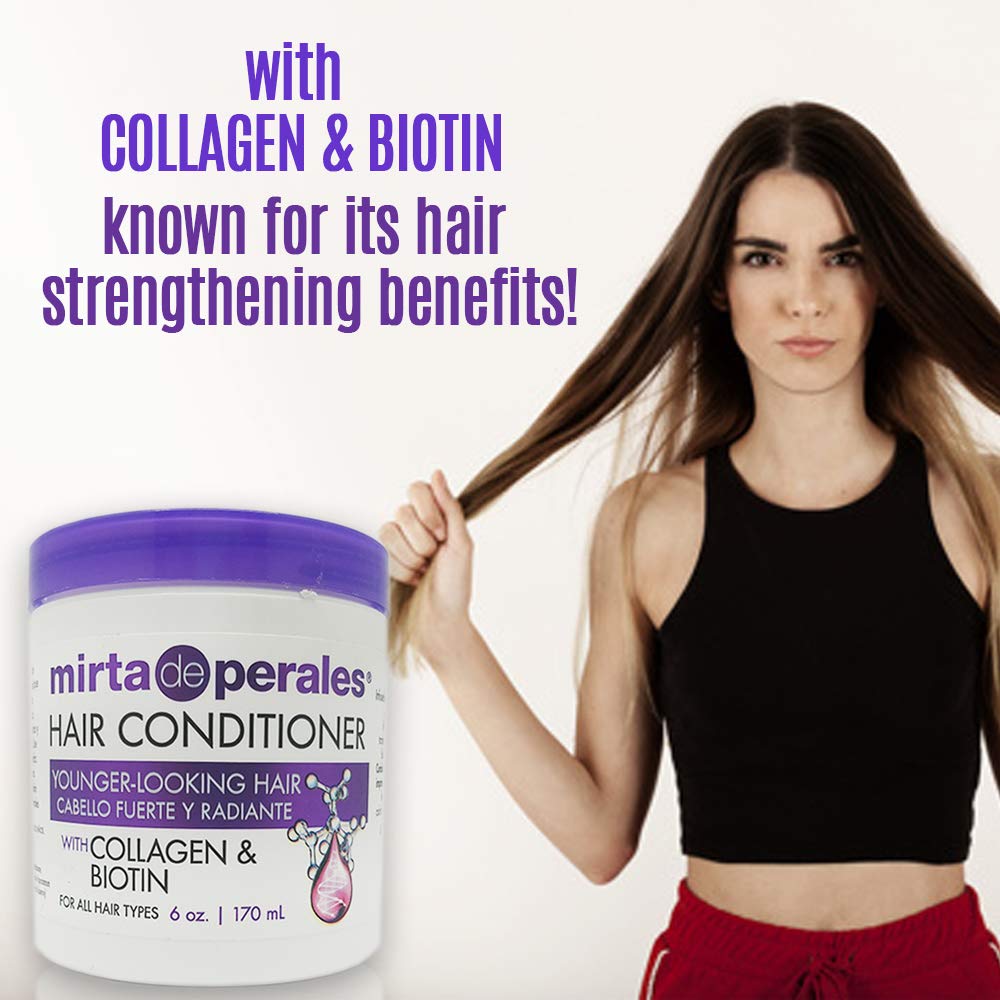 Foto 6 pulgar | Acondicionador Para El Cabello Mirta De Perales Con Colágeno Y Biotina 180 Ml - Venta Internacional.