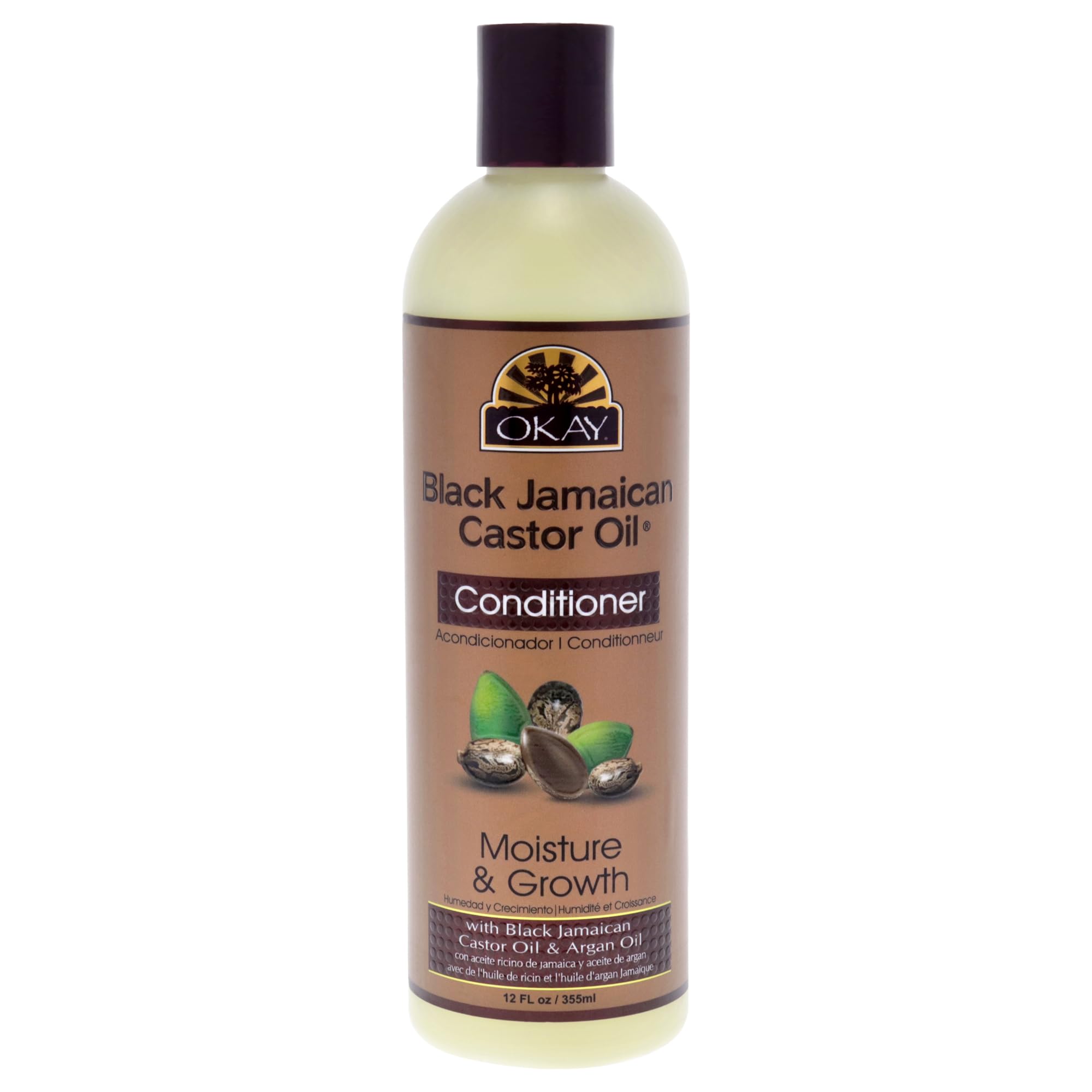 Foto 2 pulgar | Acondicionador Okay Black, Aceite De Ricino Jamaicano, 355 Ml - Venta Internacional.