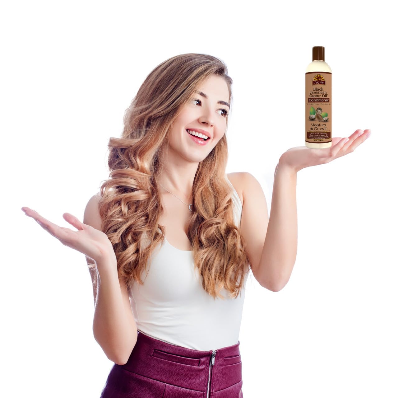 Foto 7 pulgar | Acondicionador Okay Black, Aceite De Ricino Jamaicano, 355 Ml - Venta Internacional.