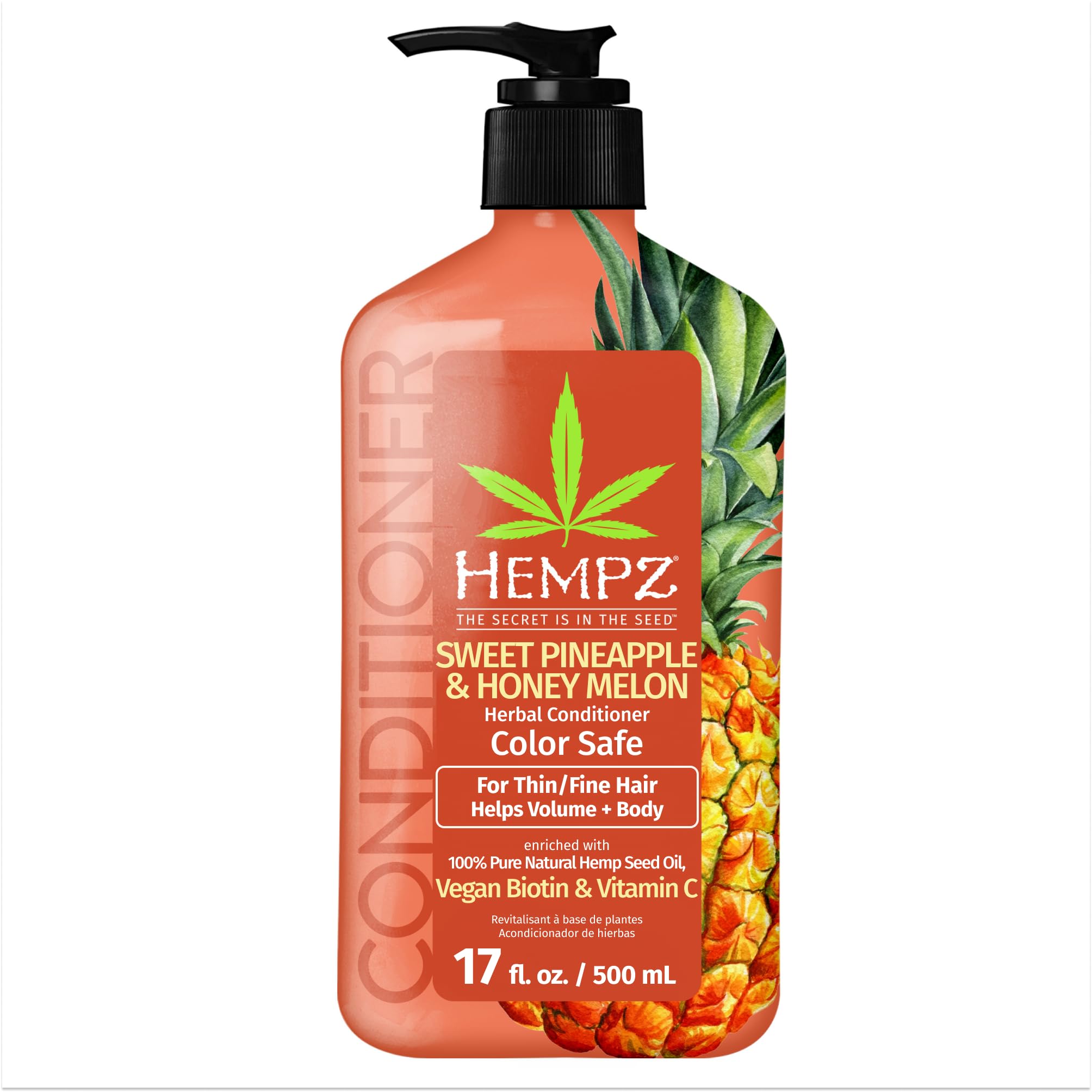 Acondicionador Hempz Biotin Sweet Pineapple & Honey Melon 500 Ml - Venta Internacional.