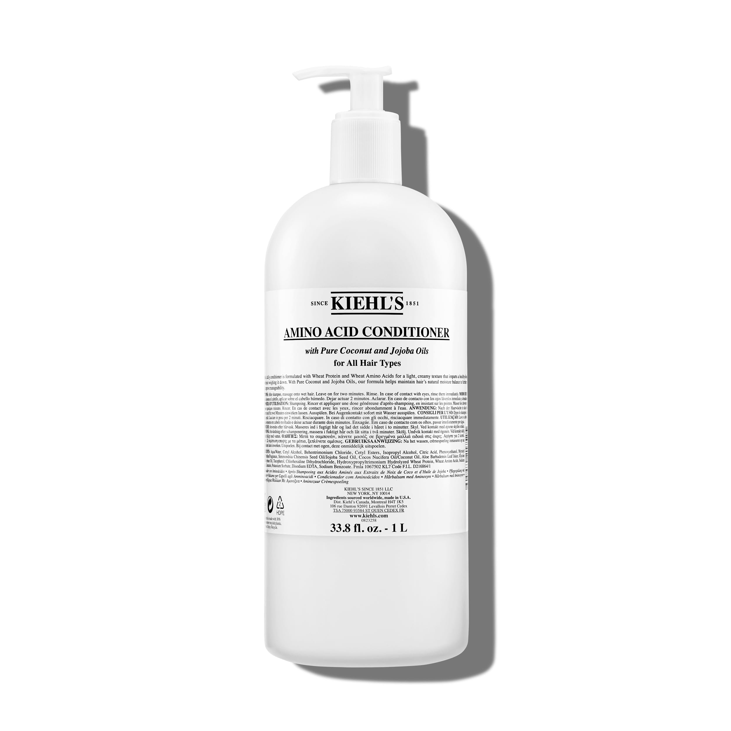Acondicionador Kiehl's Aminoacid Strengthening 1l Con Aceite De Jojoba - Venta Internacional.
