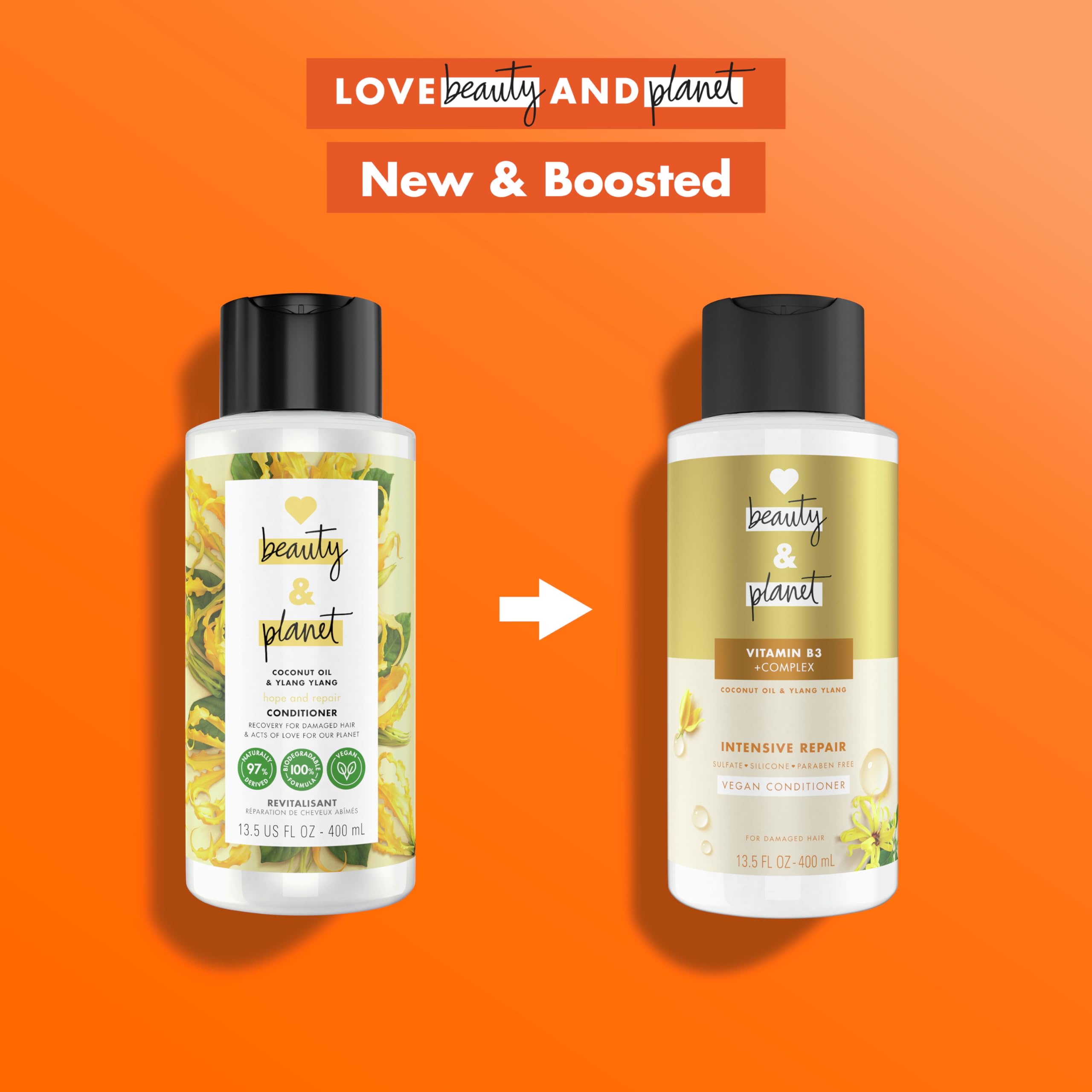 Foto 4 pulgar | Acondicionador Love Beauty And Planet Intensive Repair 400 Ml - Venta Internacional.