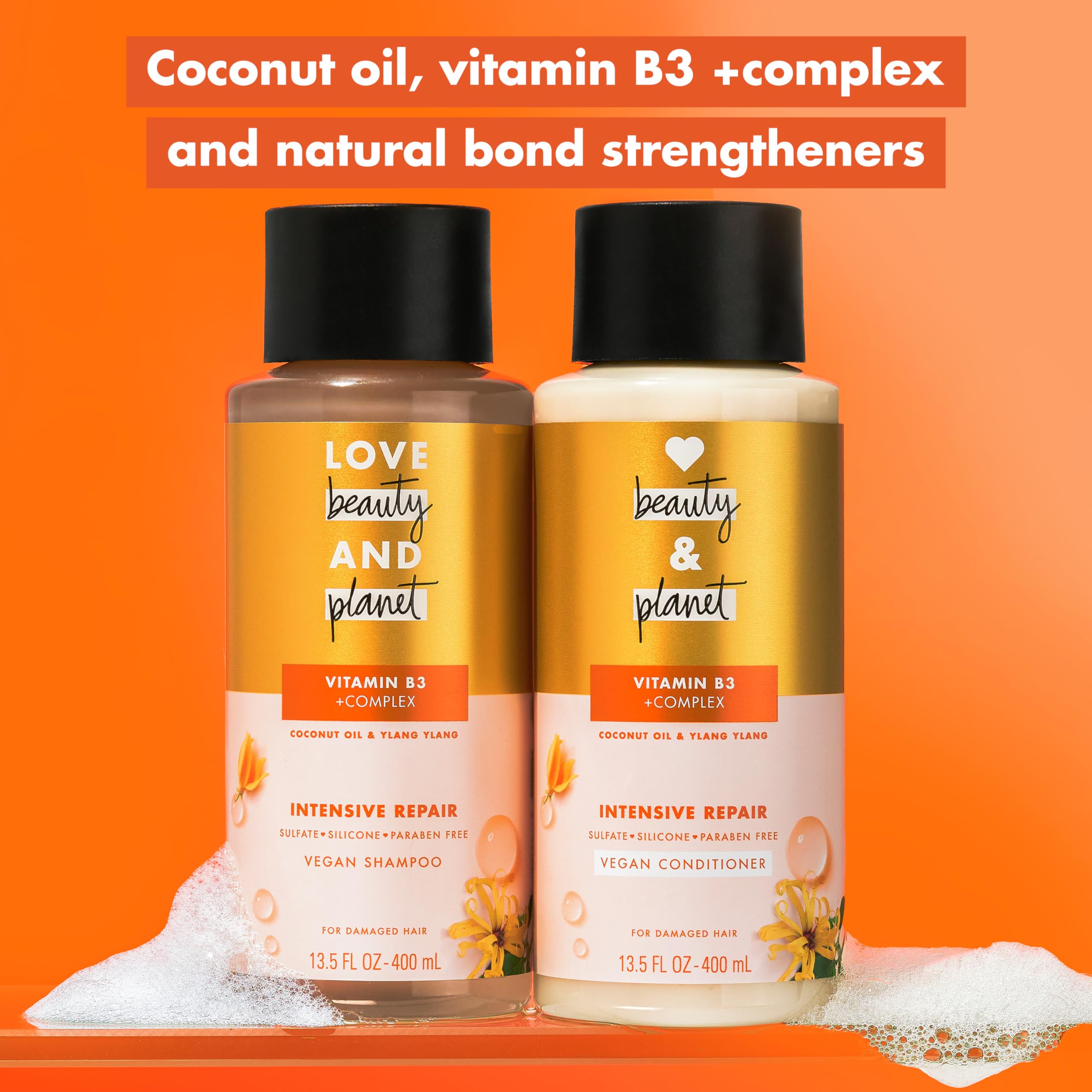 Foto 8 pulgar | Acondicionador Love Beauty And Planet Intensive Repair 400 Ml - Venta Internacional.