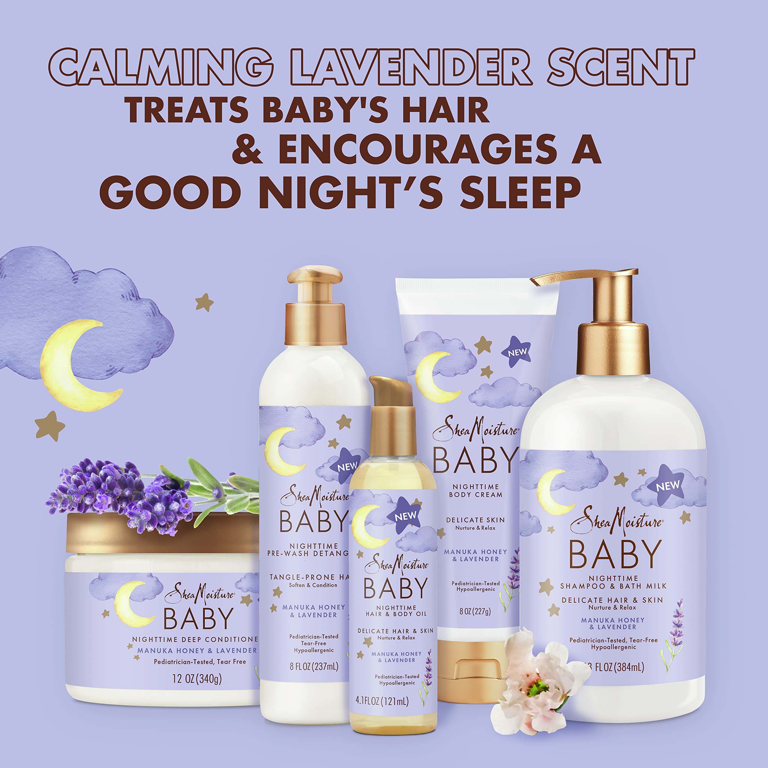 Foto 3 pulgar | Desenredante De Cabello Sheamoisture Baby, Miel De Manuka Y Lavanda, 240 Ml - Venta Internacional.