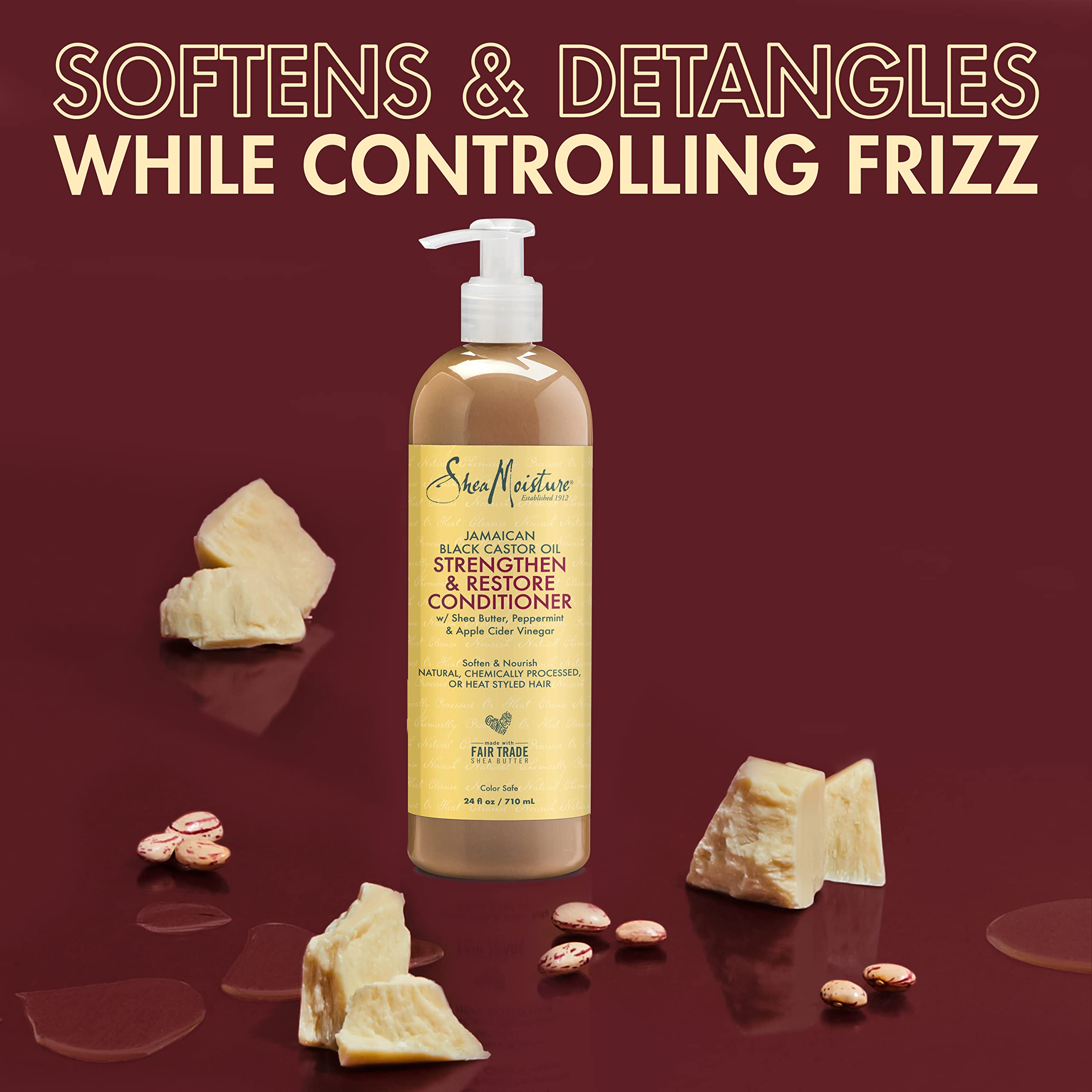 Foto 5 | Acondicionador Sheamoisture Strengthen Con Aceite De Ricino Negro Jamaicano 700 Ml - Venta Internacional.