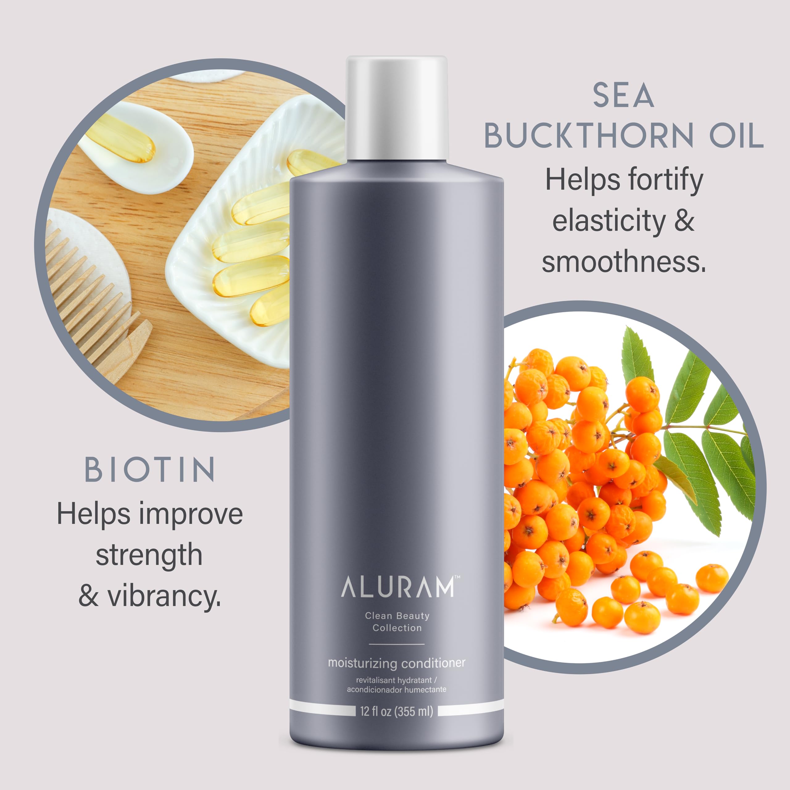 Foto 5 pulgar | Acondicionador Aluram, Agua De Coco, Hidratante, 355 Ml, Para Hombres Y Mujeres - Venta Internacional.