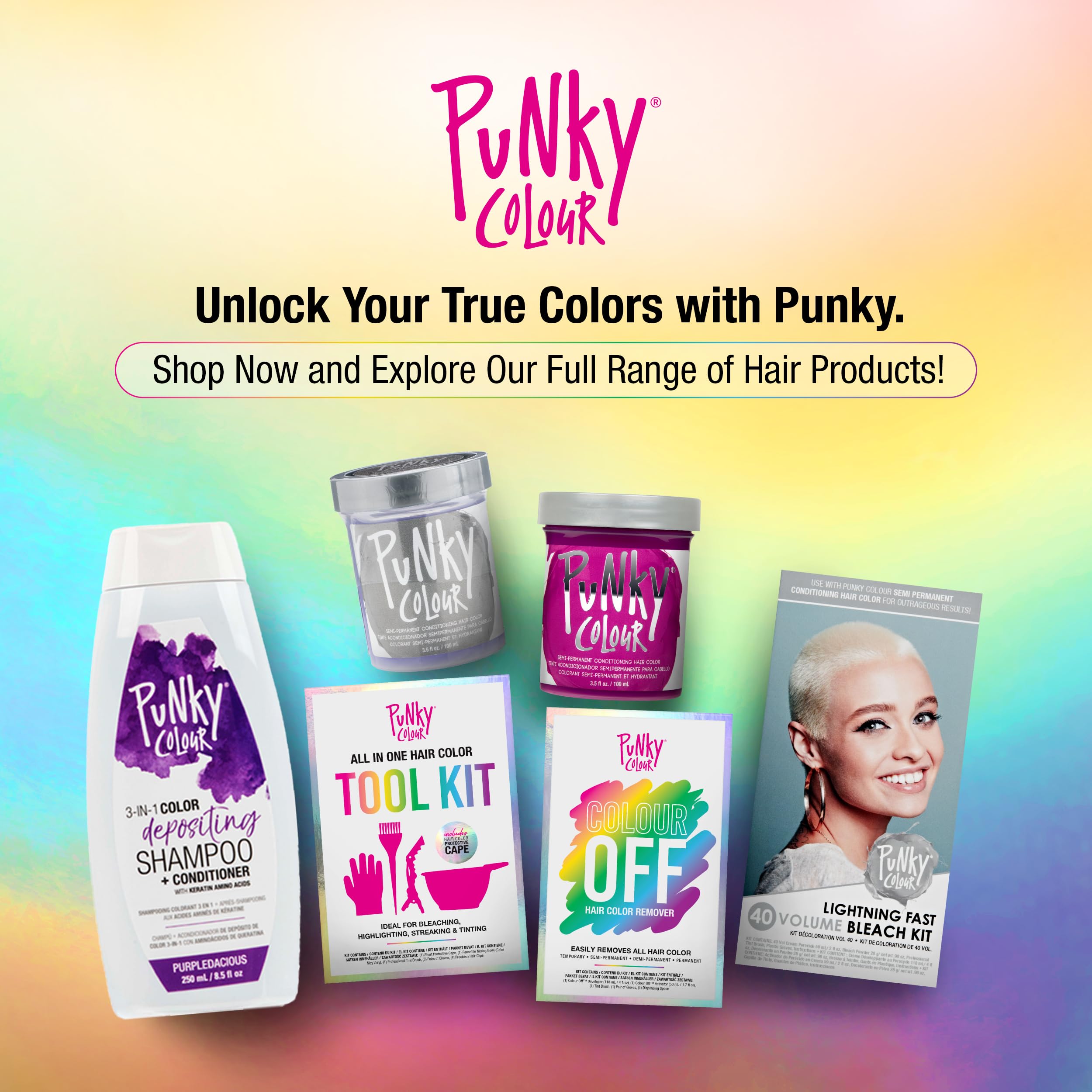 Foto 7 pulgar | Limpiador Y Acondicionador Para El Cabello Punky Colour 3 En 1, Color Morado, 250 Ml - Venta Internacional.