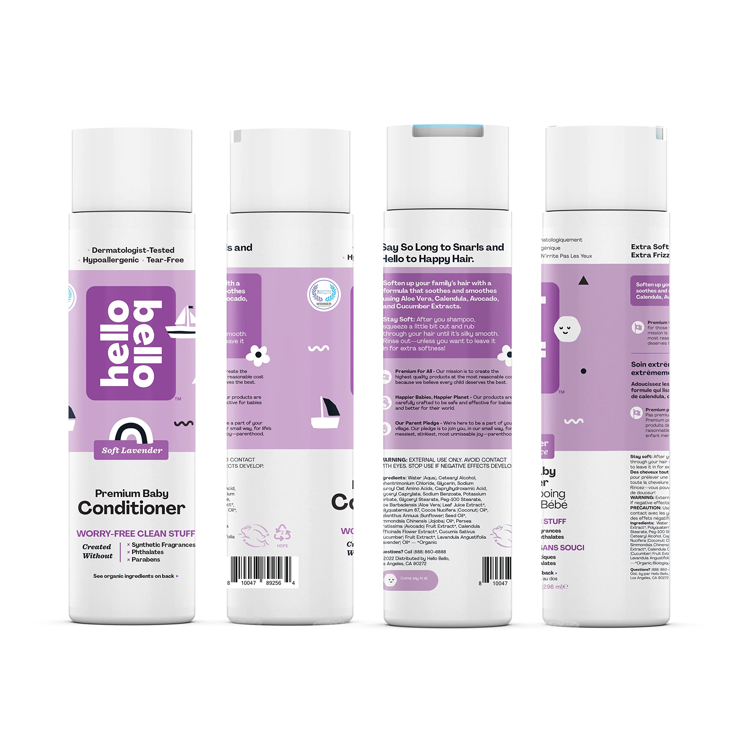 Foto 4 pulgar | Acondicionador Hello Bello Soft Lavender 300 Ml Para Bebés Y Niños - Venta Internacional.