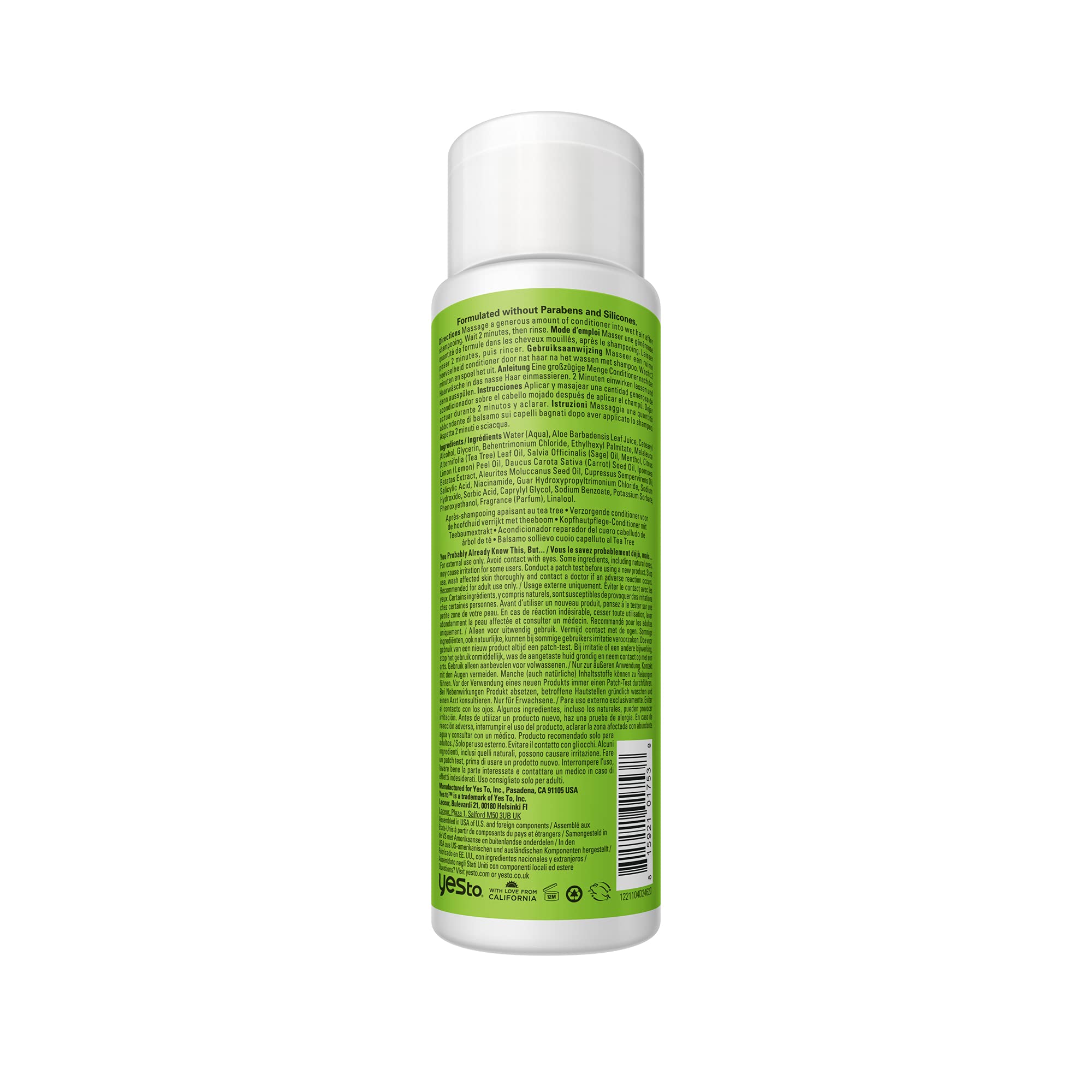 Foto 2 | Acondicionador Yes To Tea Tree Scalp Relief 355 Ml, Vegano - Venta Internacional.