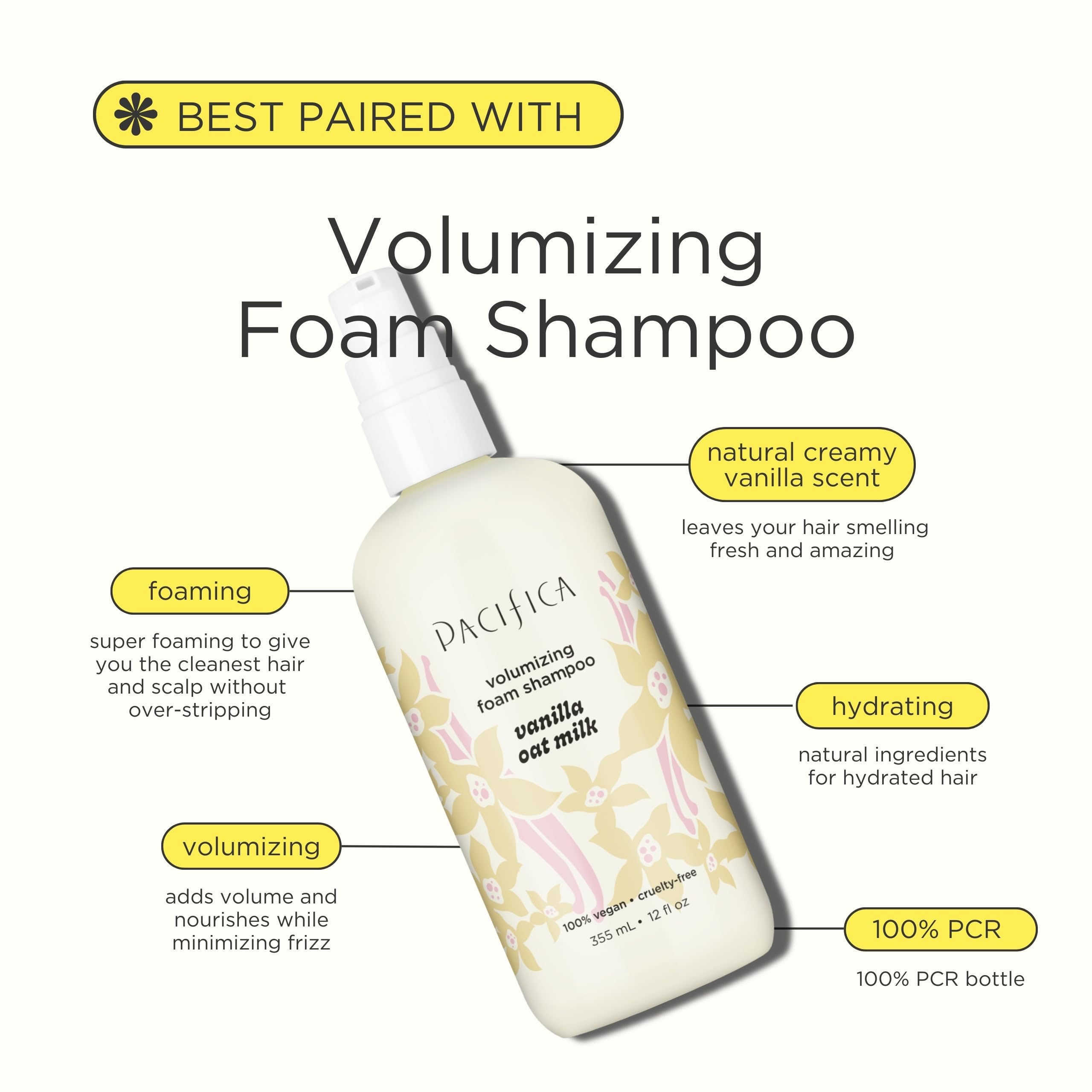 Foto 3 pulgar | Acondicionador Para El Cabello Pacifica, Leche Voluminizadora Y Vainilla, 236 Ml - Venta Internacional.