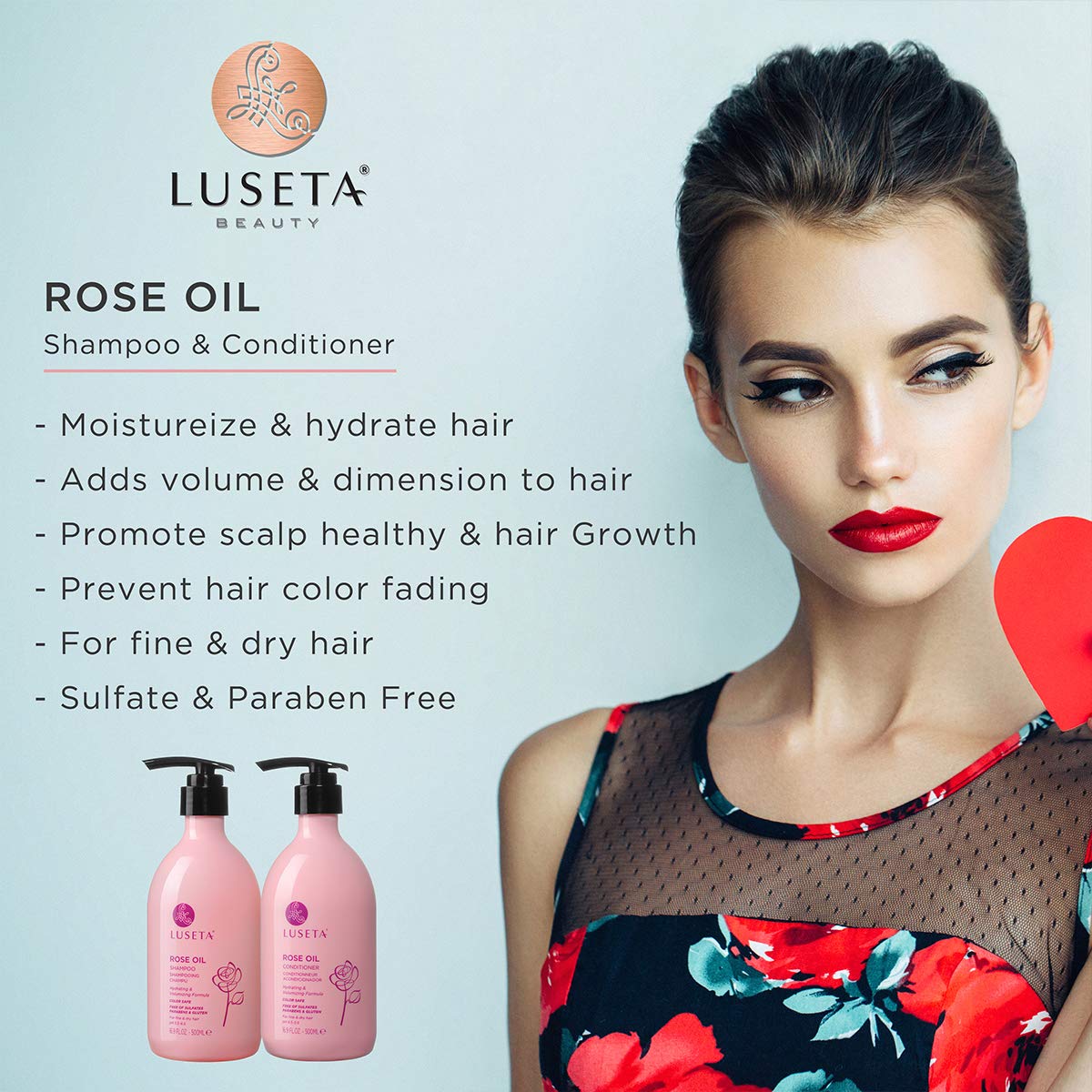 Foto 3 pulgar | Acondicionador Luseta Rose Oil Para Cabello Fino Y Seco 1l - Venta Internacional.